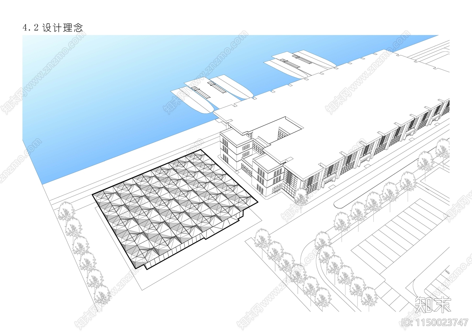 深圳宝安机场港务中心T2侯船楼建筑方案下载【ID:1150023747】