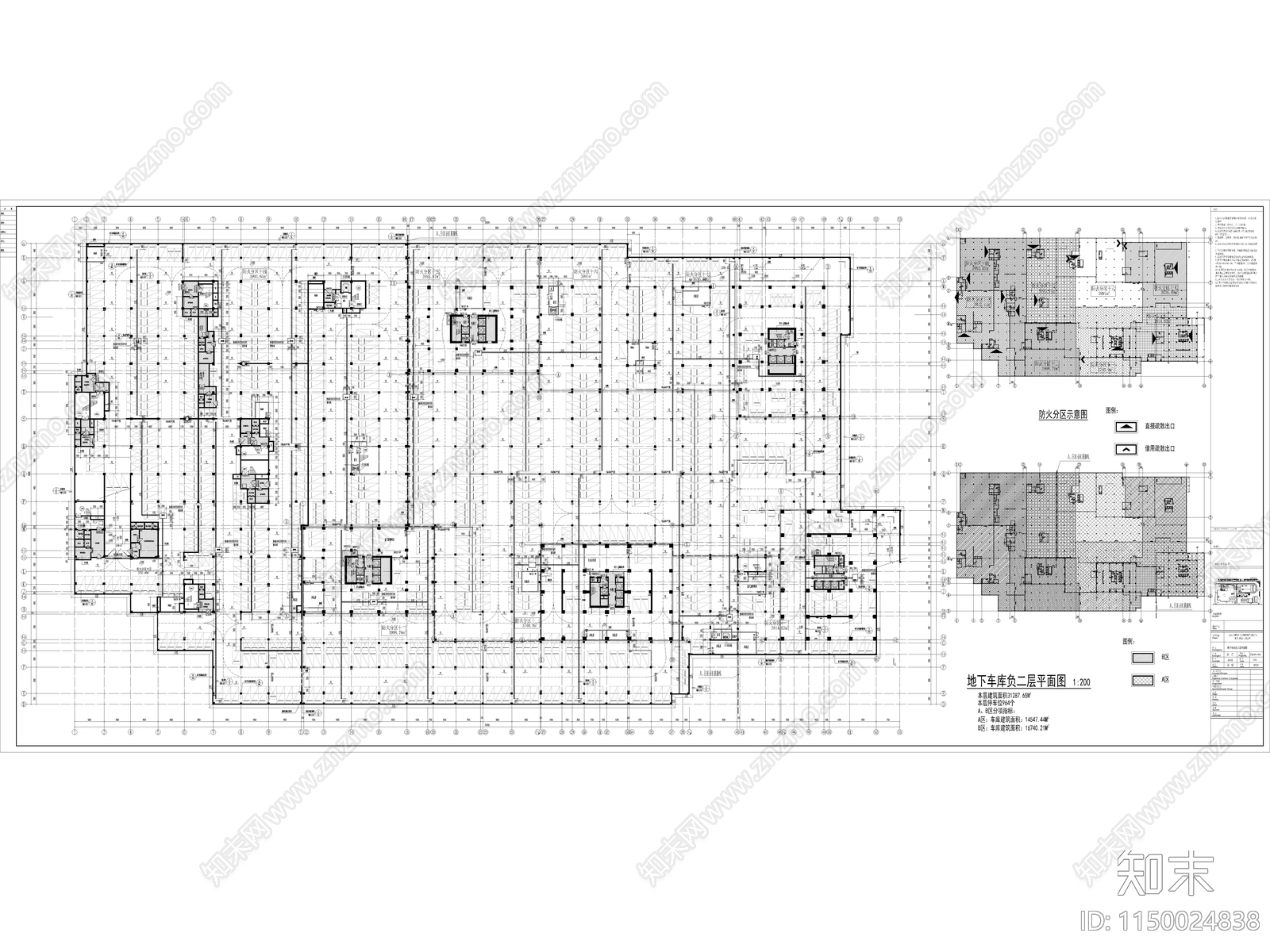 商业综合体建筑cad施工图下载【ID:1150024838】