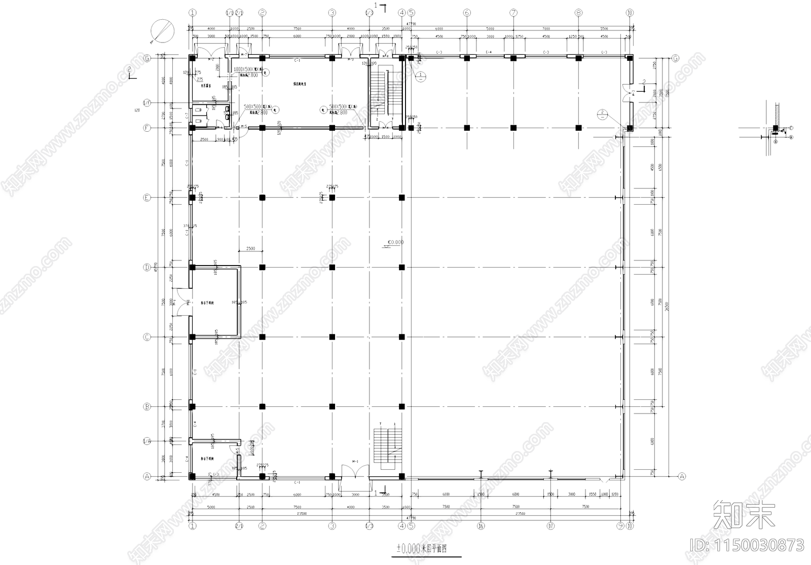 糖化车间厂房工业建筑施工图下载【ID:1150030873】