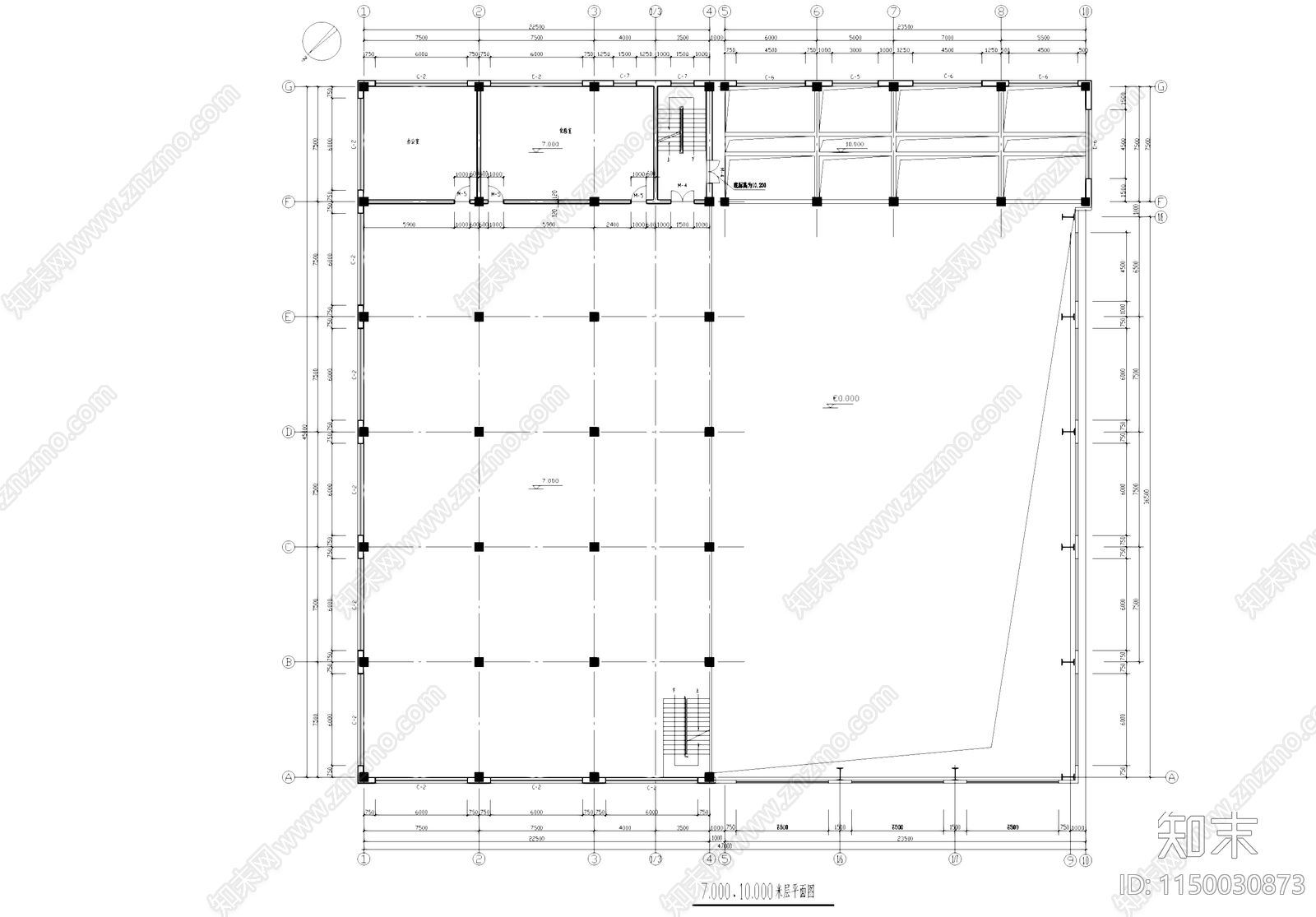 糖化车间厂房工业建筑施工图下载【ID:1150030873】