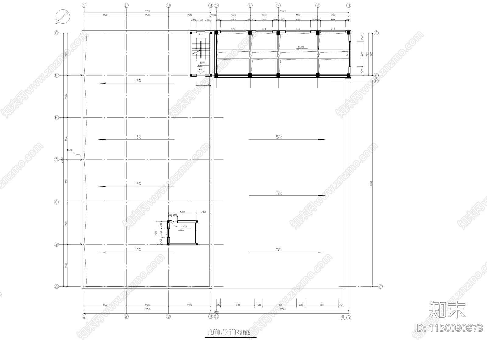 糖化车间厂房工业建筑施工图下载【ID:1150030873】