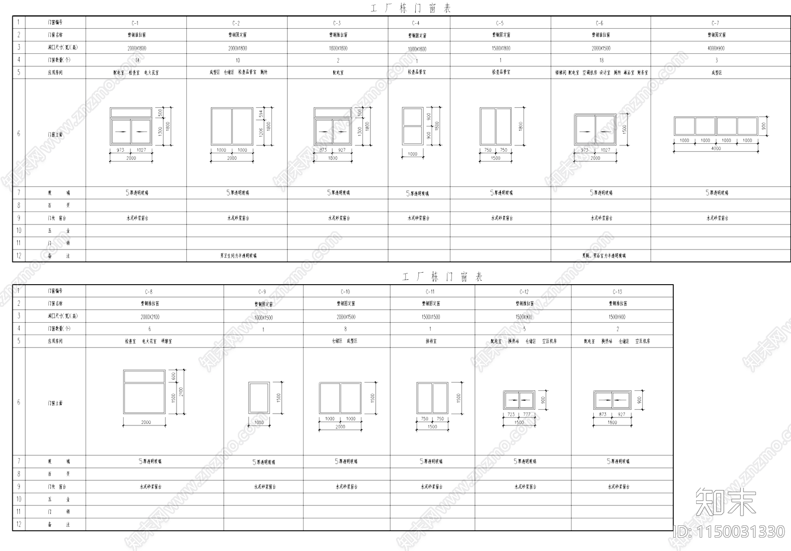 精密模具工厂厂房工业建筑cad施工图下载【ID:1150031330】