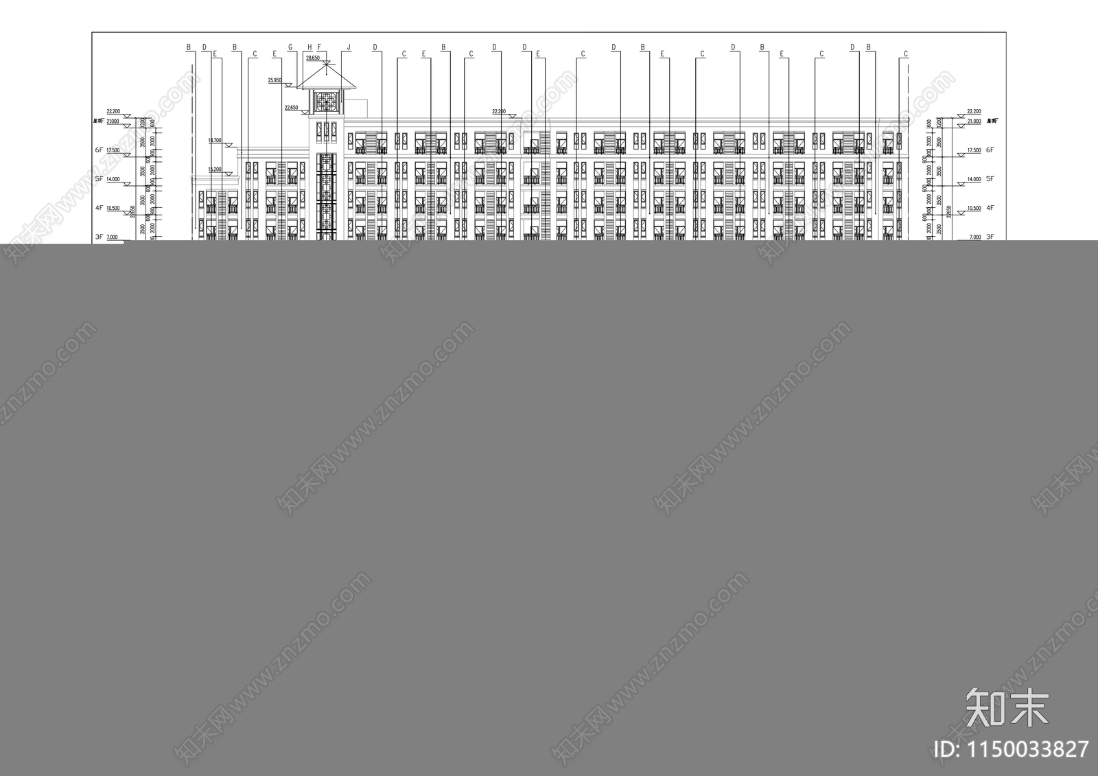 工商职业学院清远校区二期建设工程cad施工图下载【ID:1150033827】