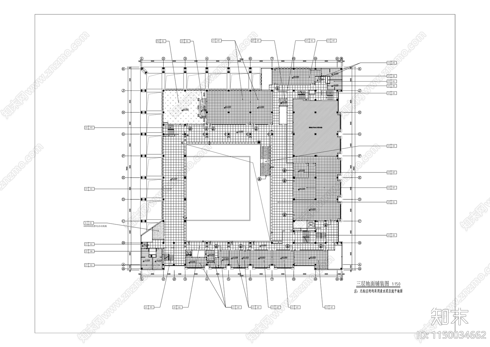 兴宁图书档案馆建筑cad施工图下载【ID:1150034662】