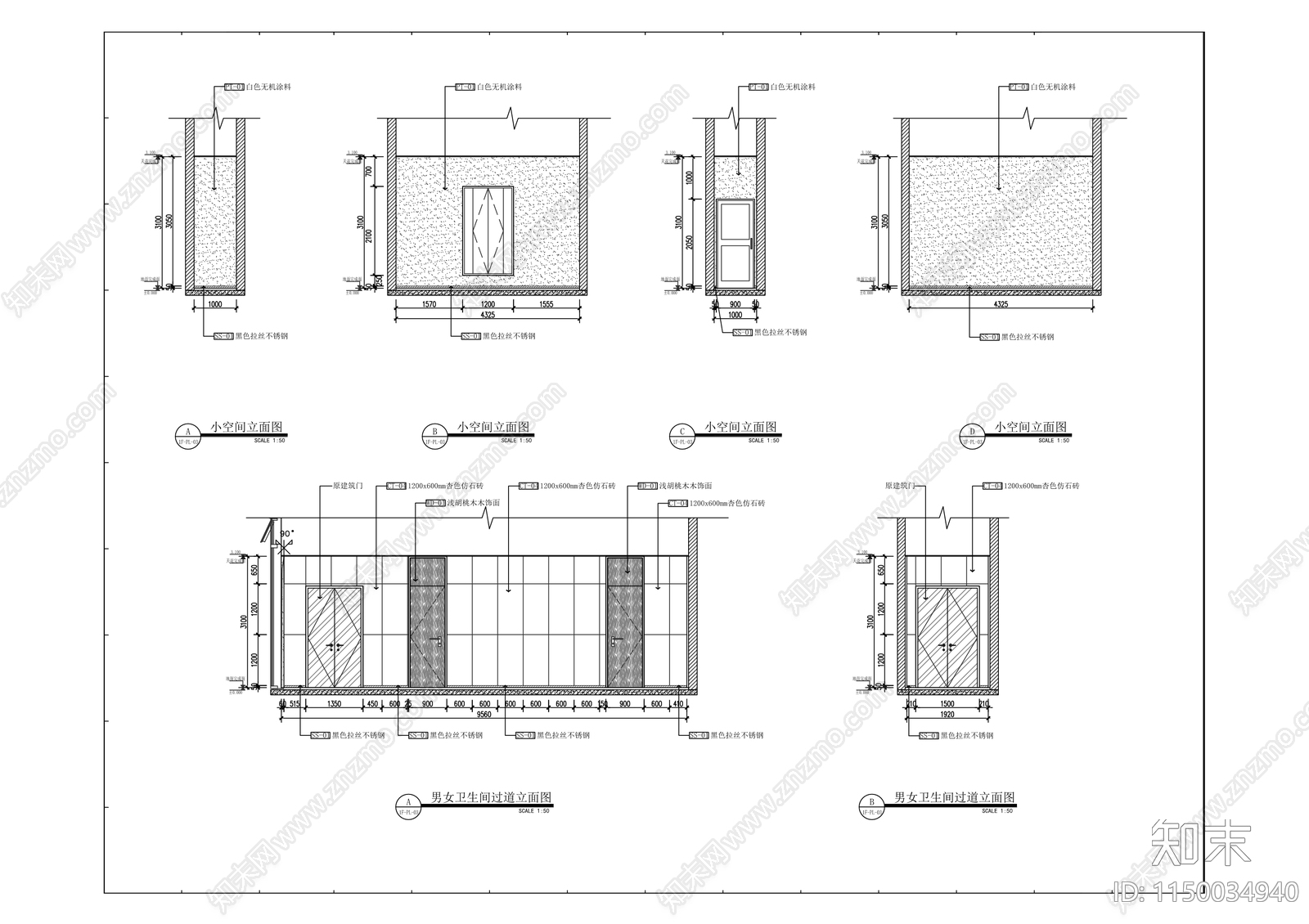 中国工商银行分行室内cad施工图下载【ID:1150034940】