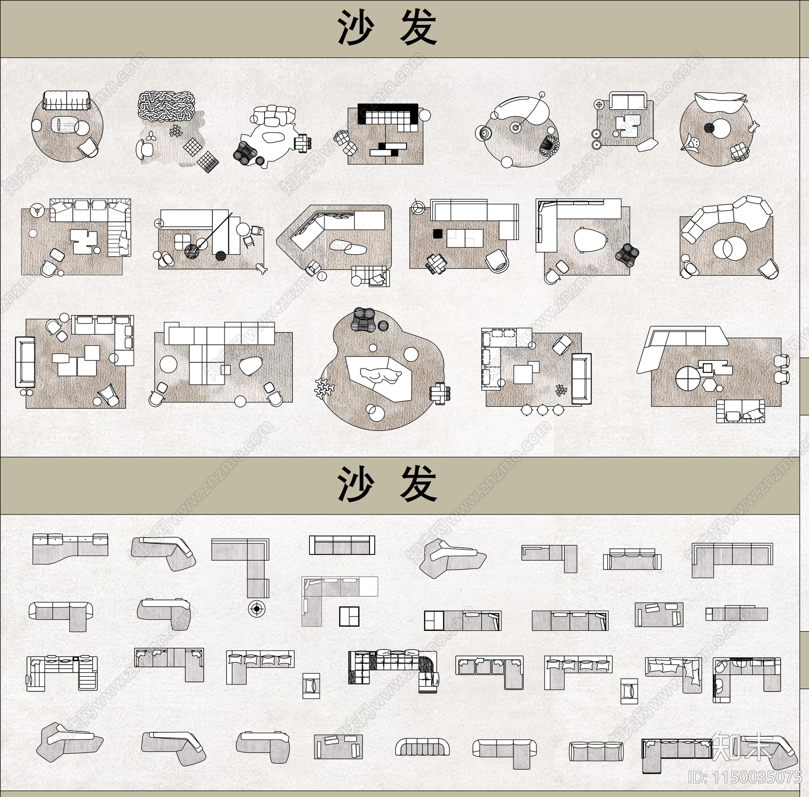 最新家装厨卫家具动态图块施工图下载【ID:1150035075】