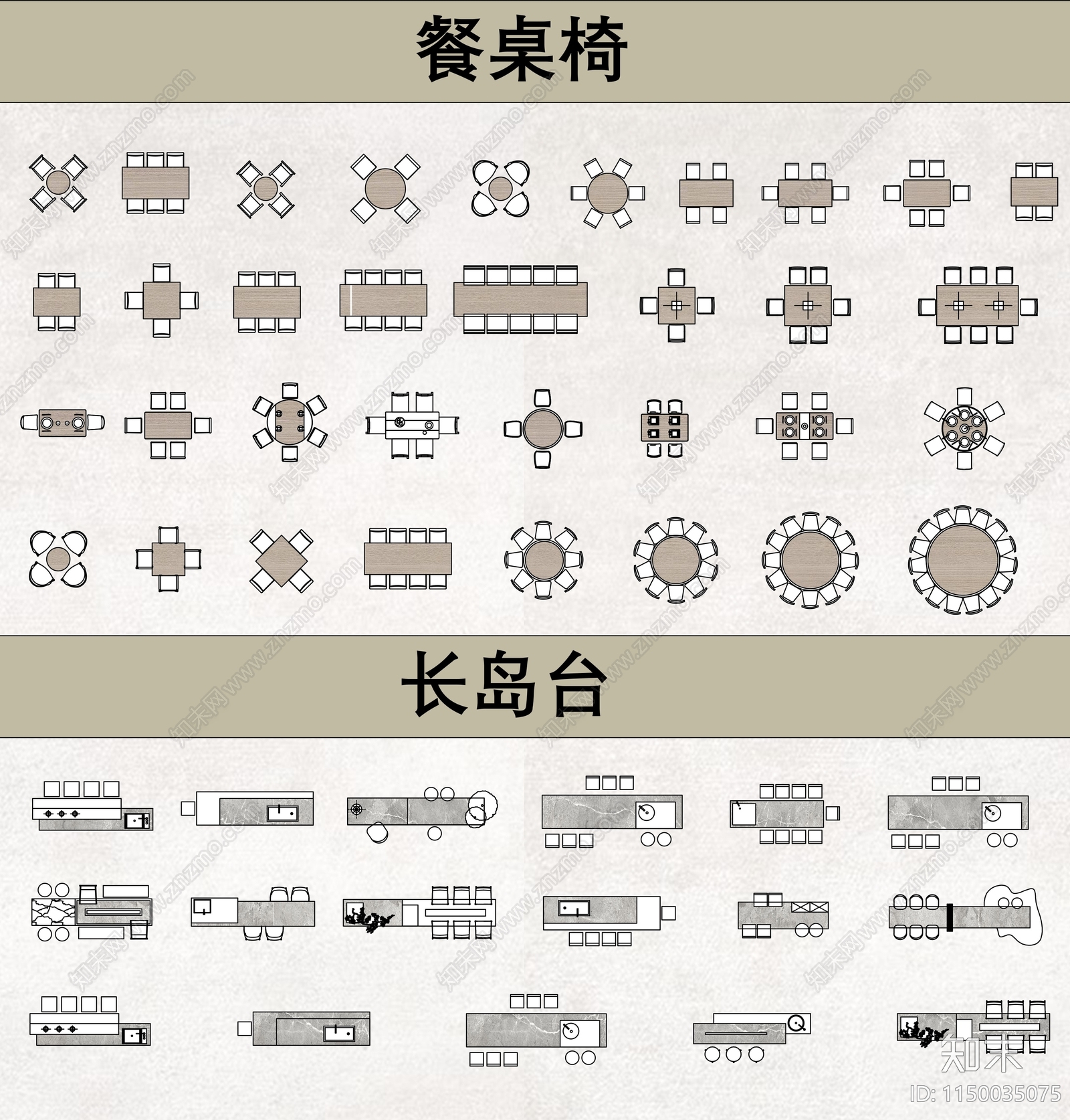 最新家装厨卫家具动态图块施工图下载【ID:1150035075】