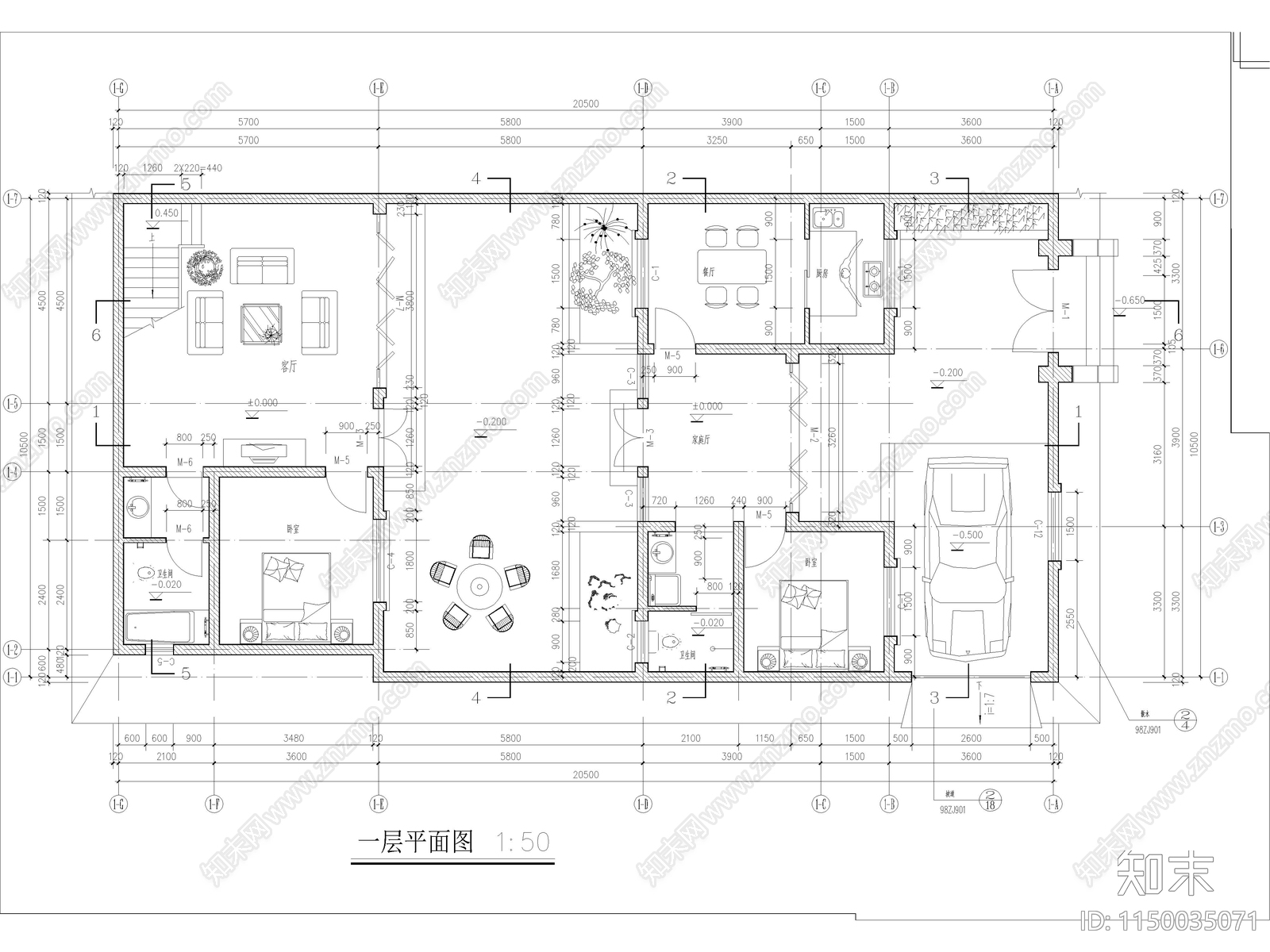 北京四合院建筑cad施工图下载【ID:1150035071】