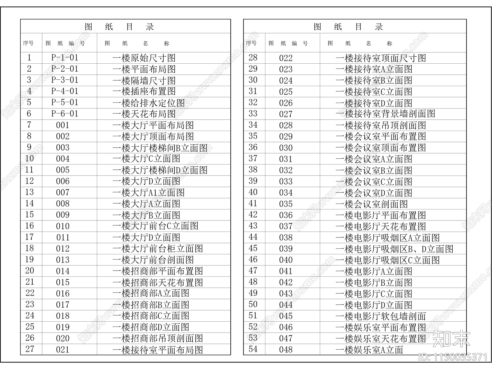 办公室室内cad施工图下载【ID:1150035371】