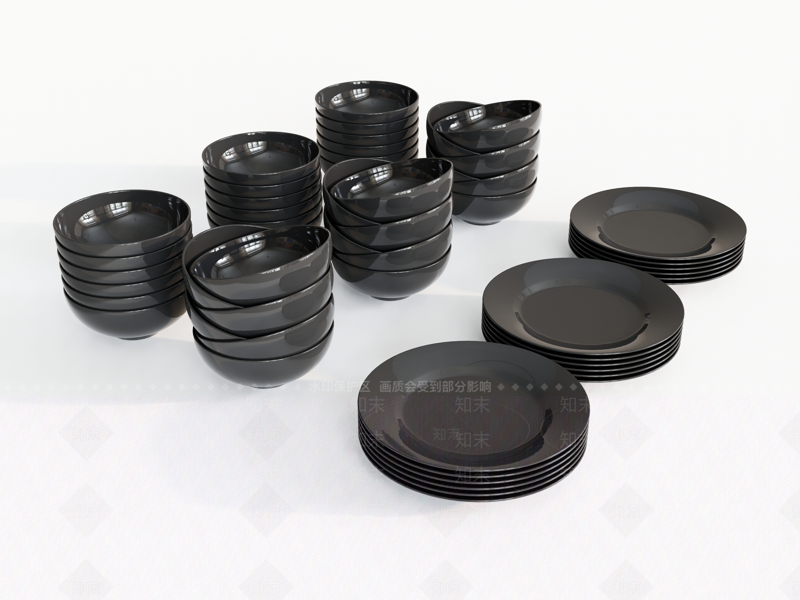 餐具SU模型下载【ID:1150036158】
