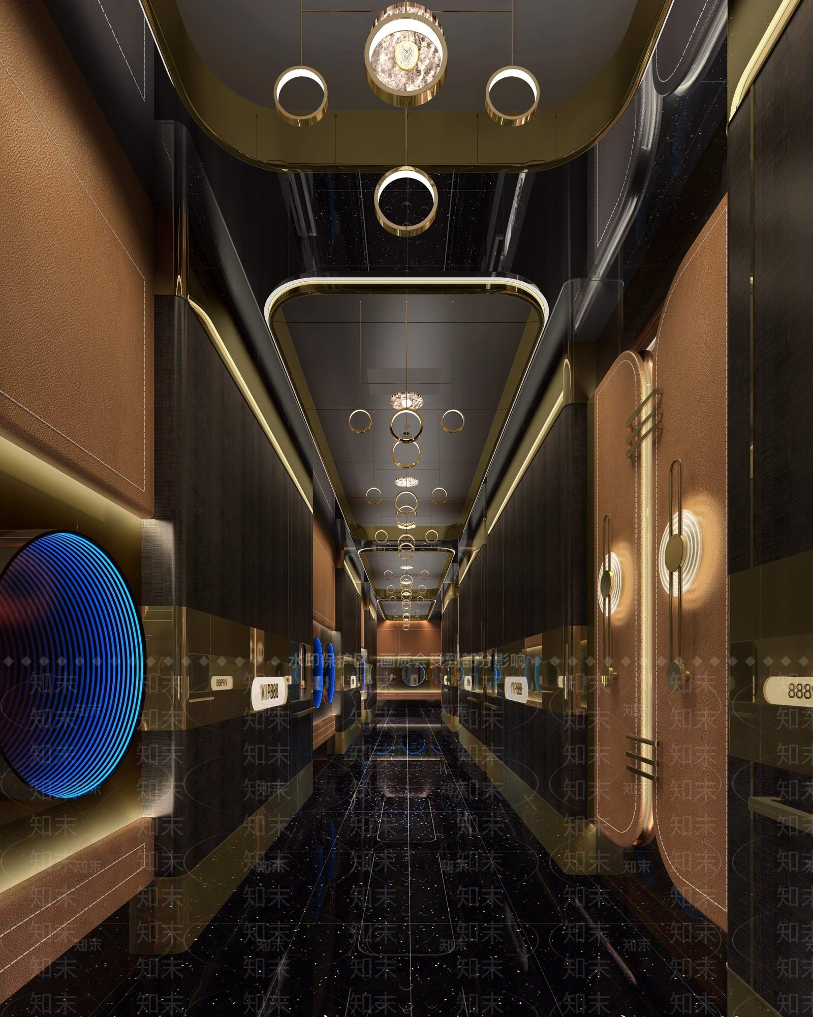 现代商务酒吧过道3D模型下载【ID:1150147994】