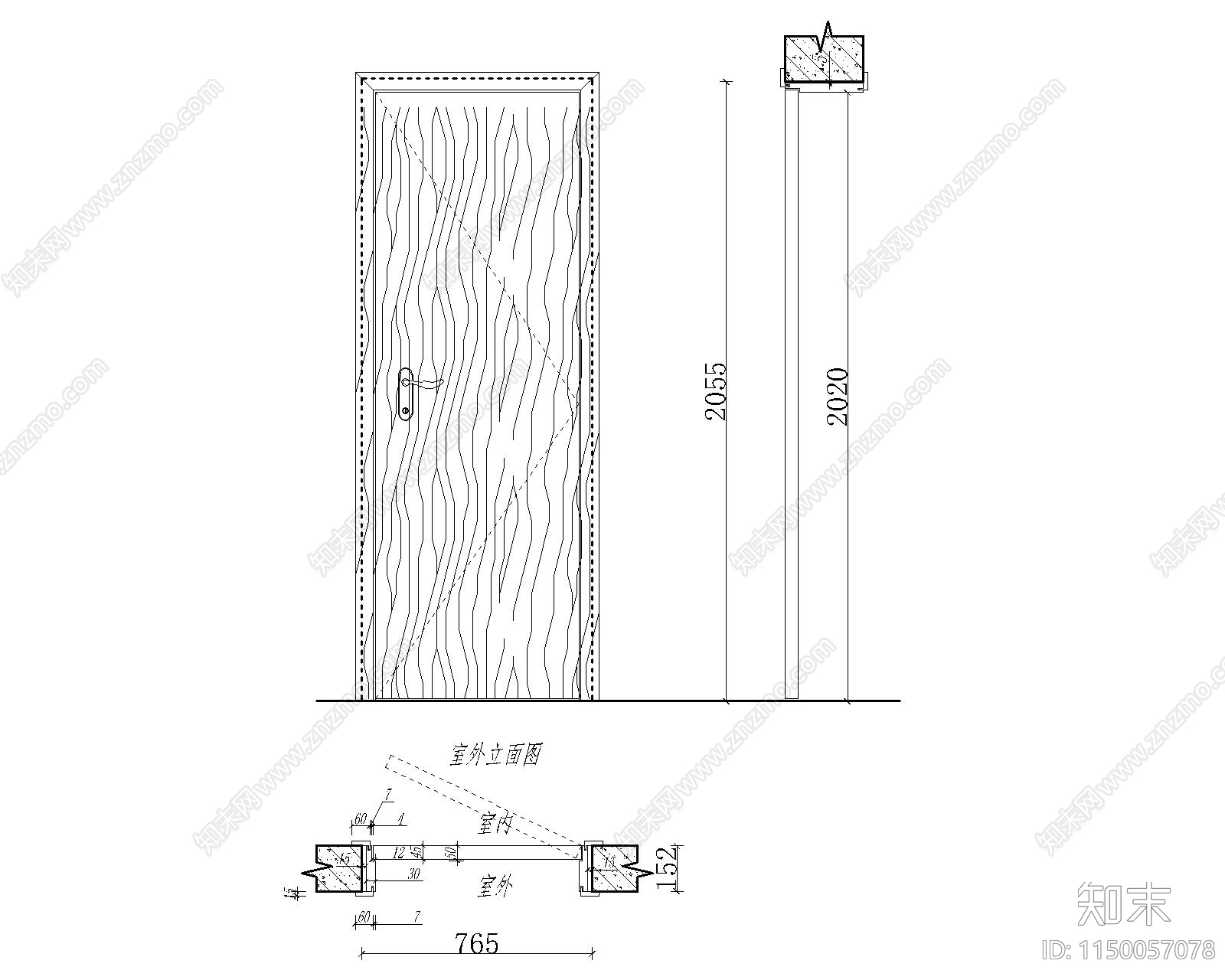 公卫门节点cad施工图下载【ID:1150057078】