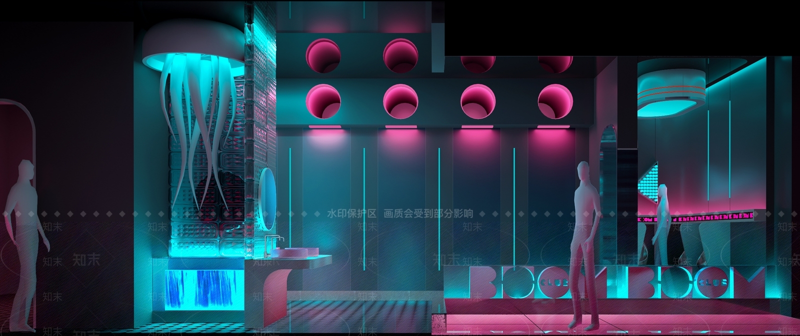 现代KTV卫生间3D模型下载【ID:1150063638】