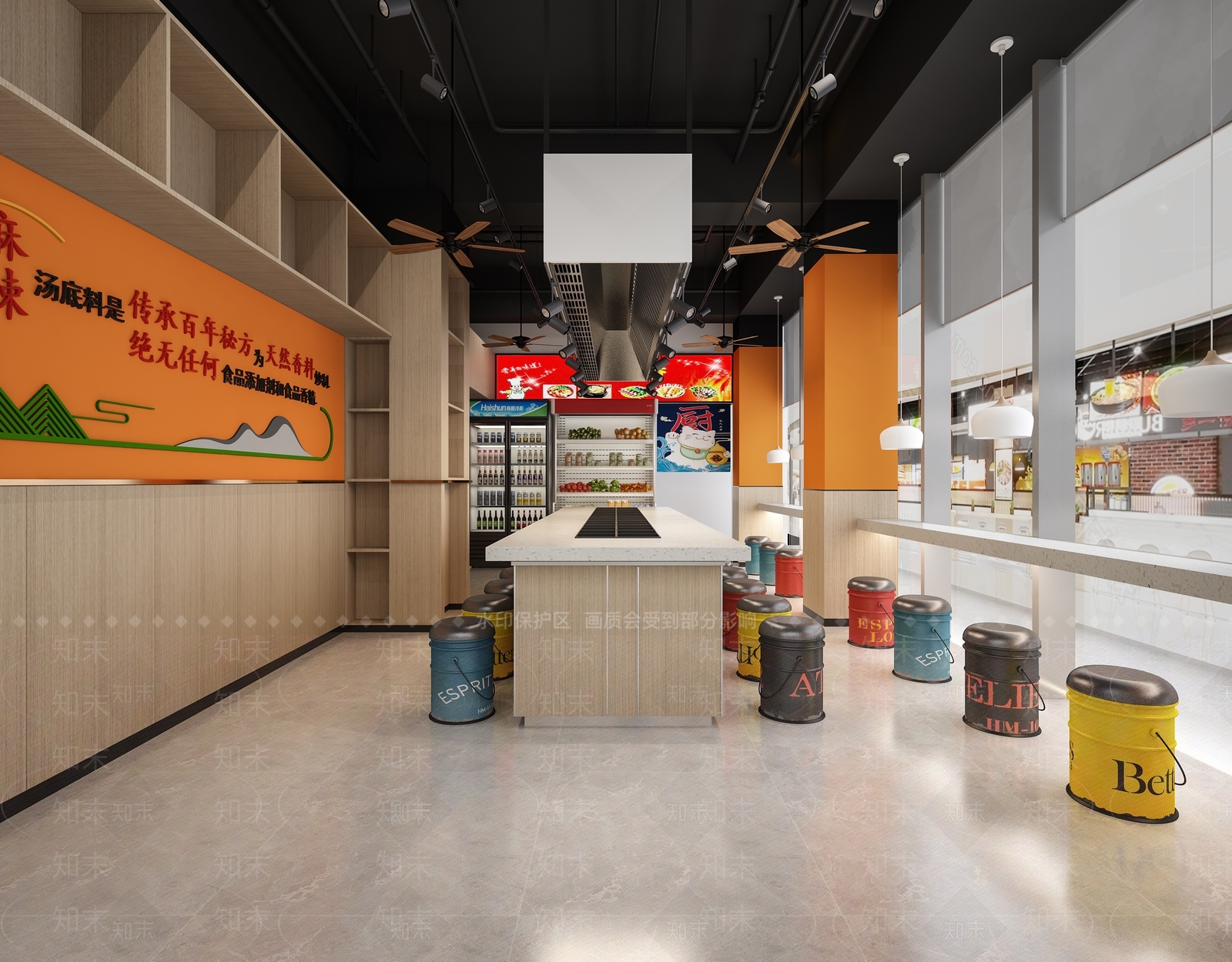 现代火锅店3D模型下载【ID:1150066010】