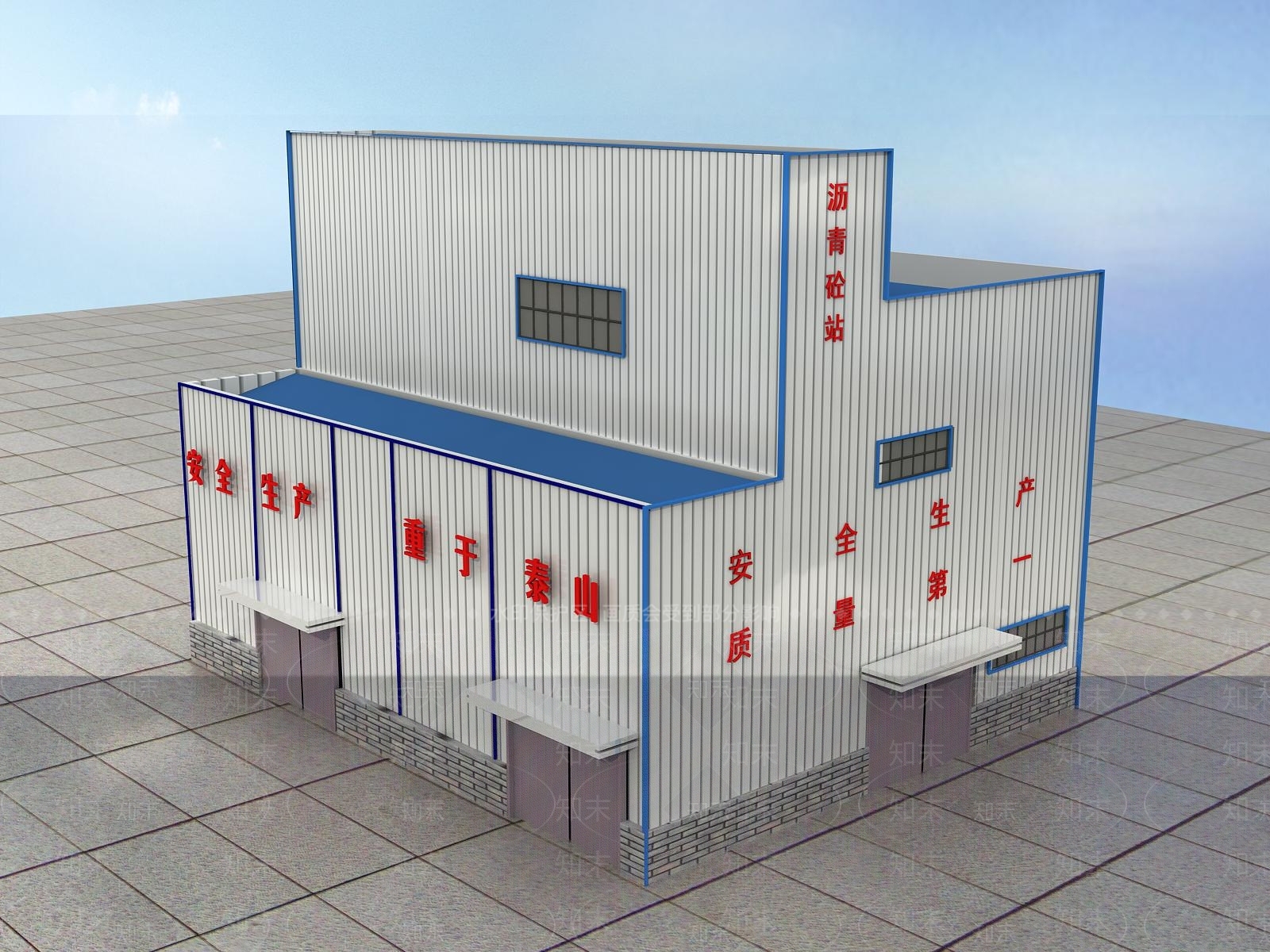 现代工业厂房3D模型下载【ID:1150068056】