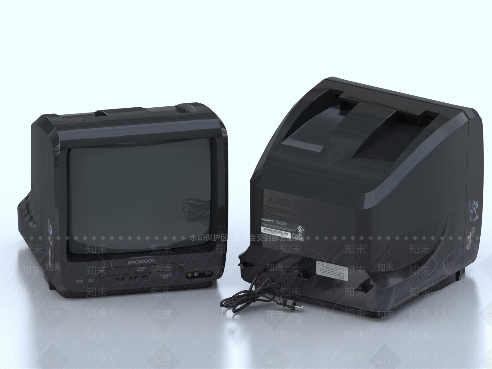 复古电视机3D模型下载【ID:1150074625】