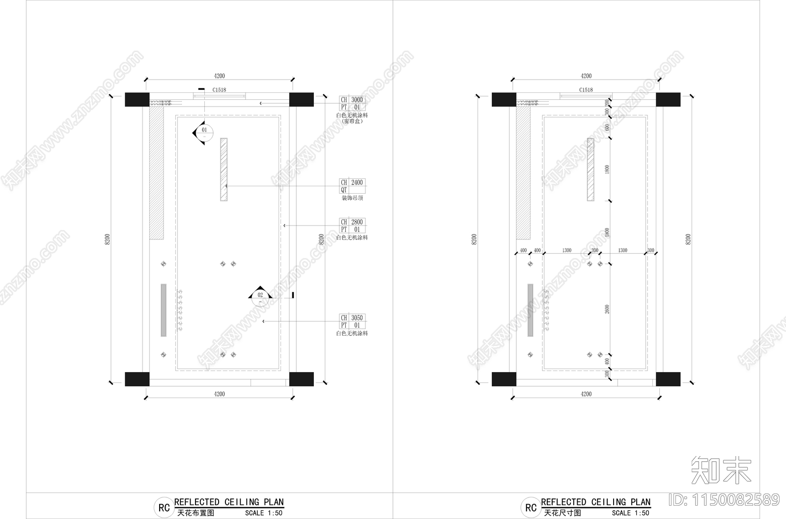 独立办公室室内cad施工图下载【ID:1150082589】