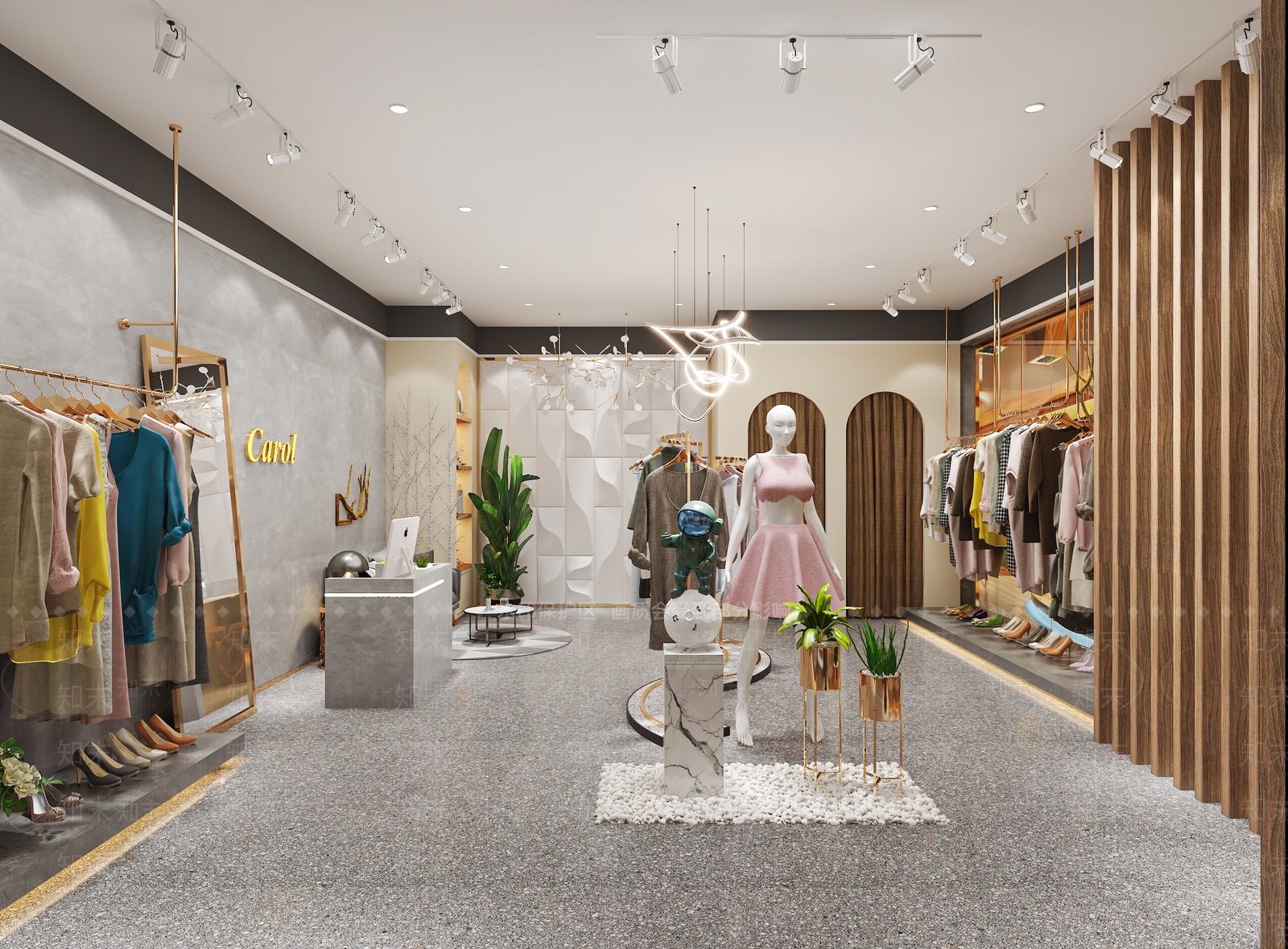 现代女装店3D模型下载【ID:1150095765】