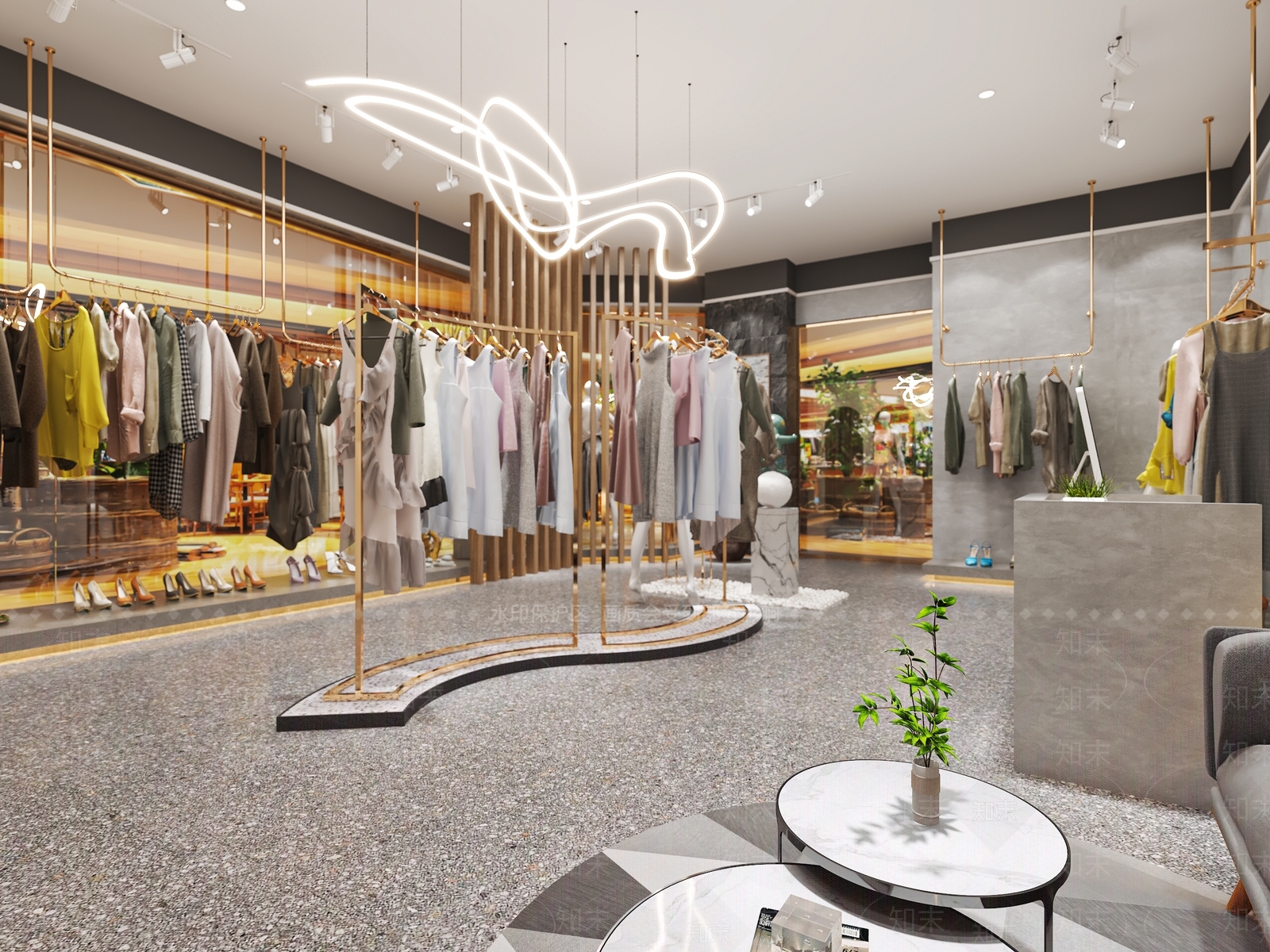 现代女装店3D模型下载【ID:1150095765】