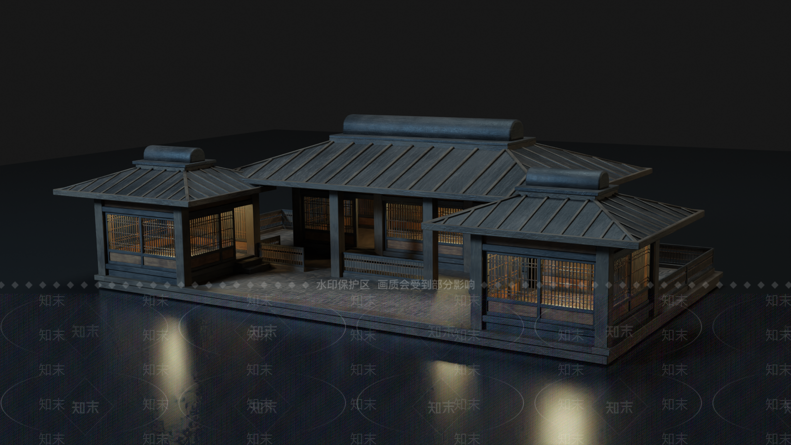 日式木屋SU模型下载【ID:1150097730】