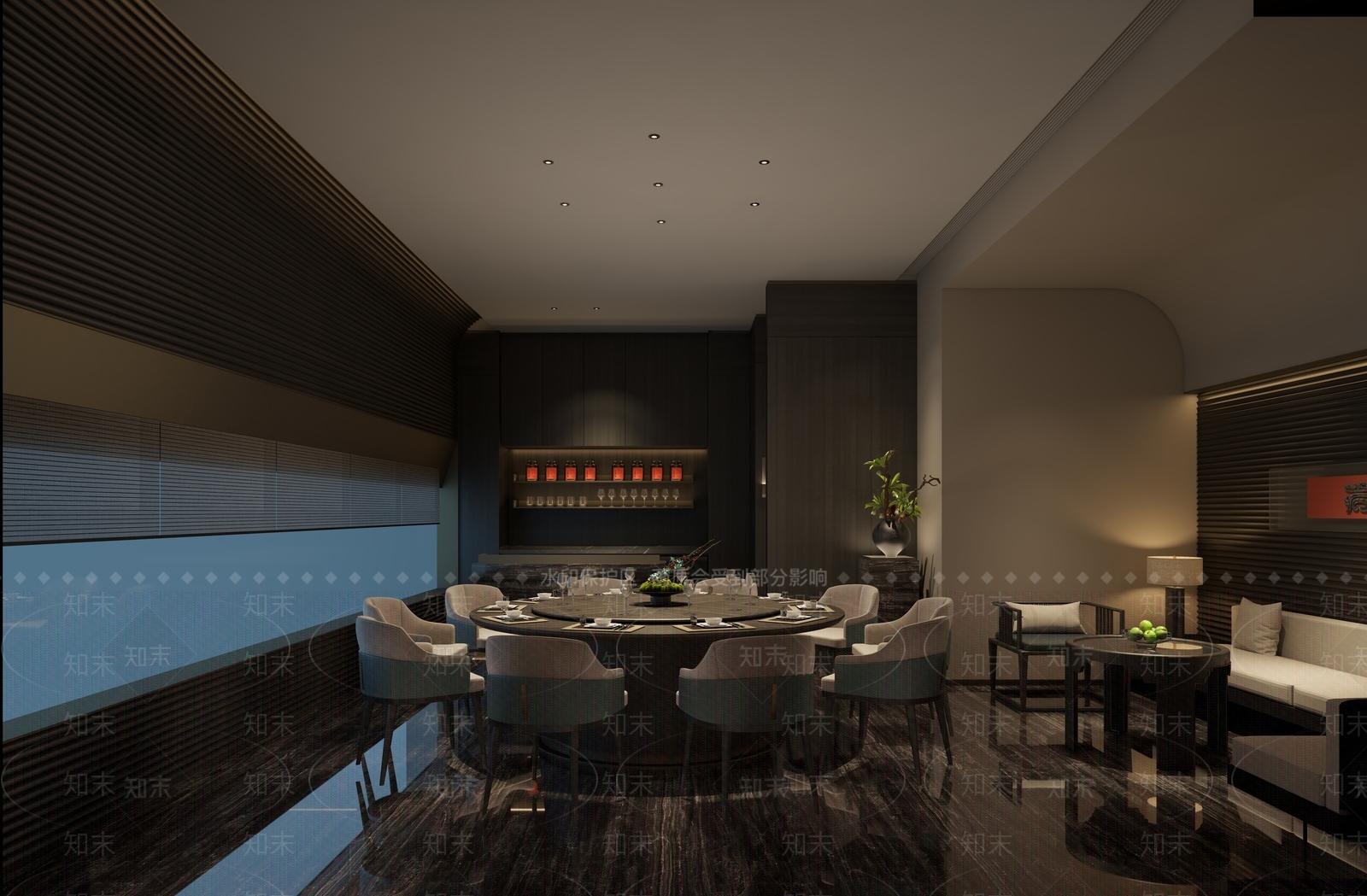 湘菜会所餐厅包厢3D模型下载【ID:1150108852】