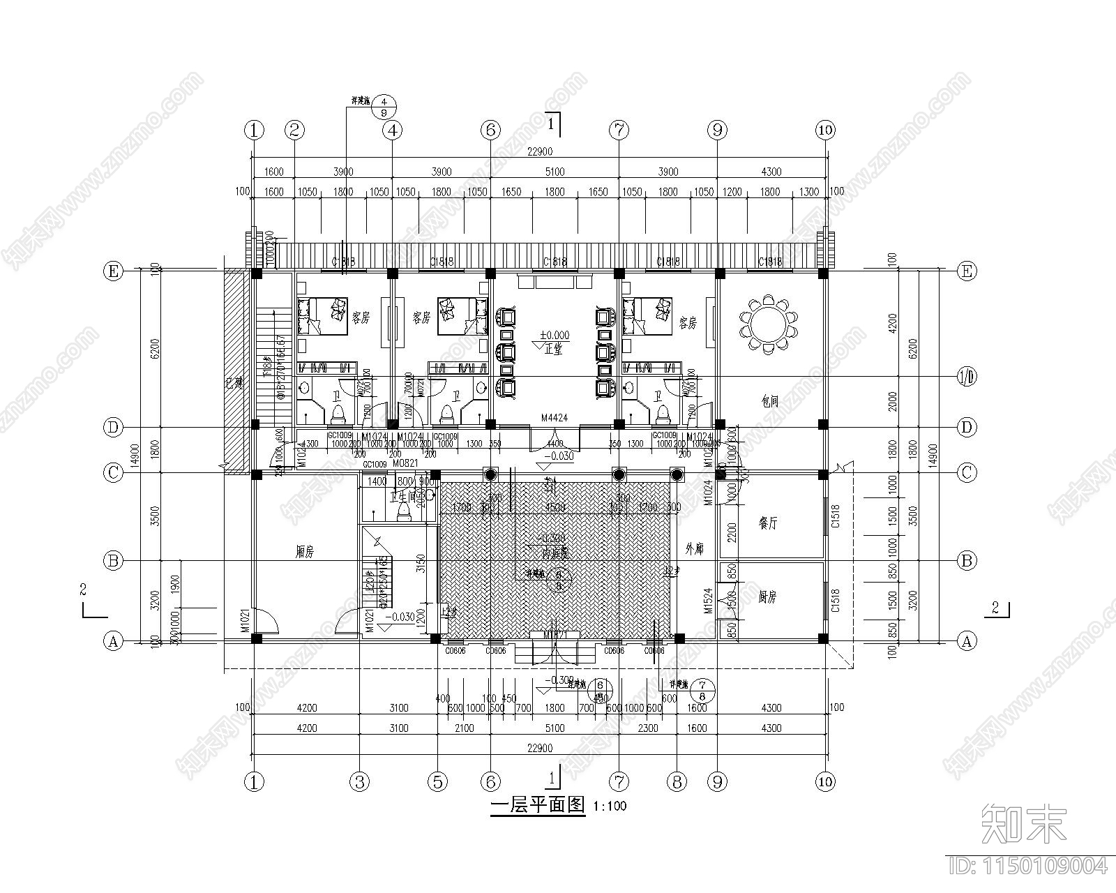 农村自建房建筑cad施工图下载【ID:1150109004】