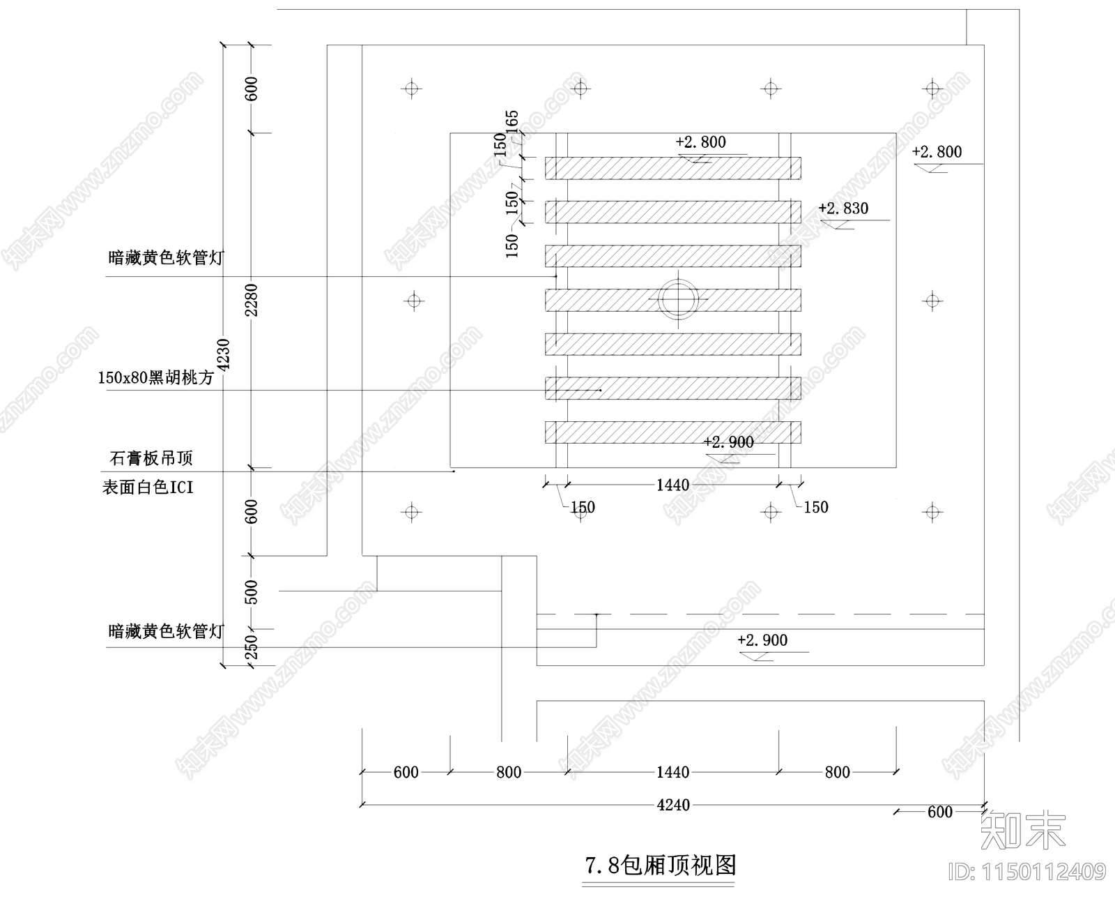 KTV包厢包间室内cad施工图下载【ID:1150112409】