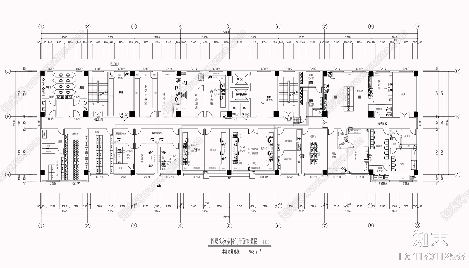 化验实验室建筑暖通大样图cad施工图下载【ID:1150112555】