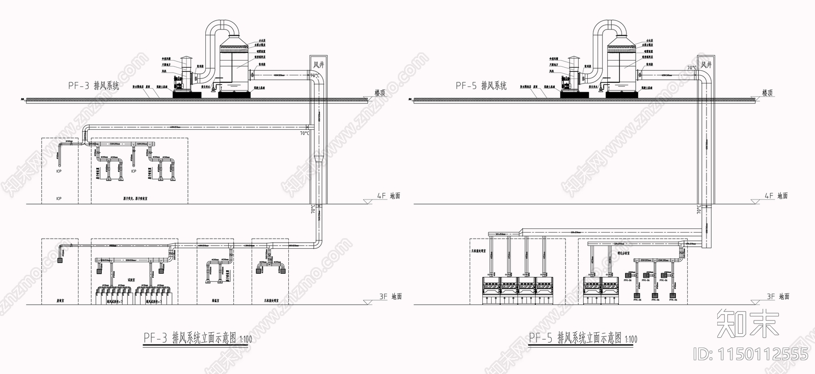 化验实验室建筑暖通大样图cad施工图下载【ID:1150112555】