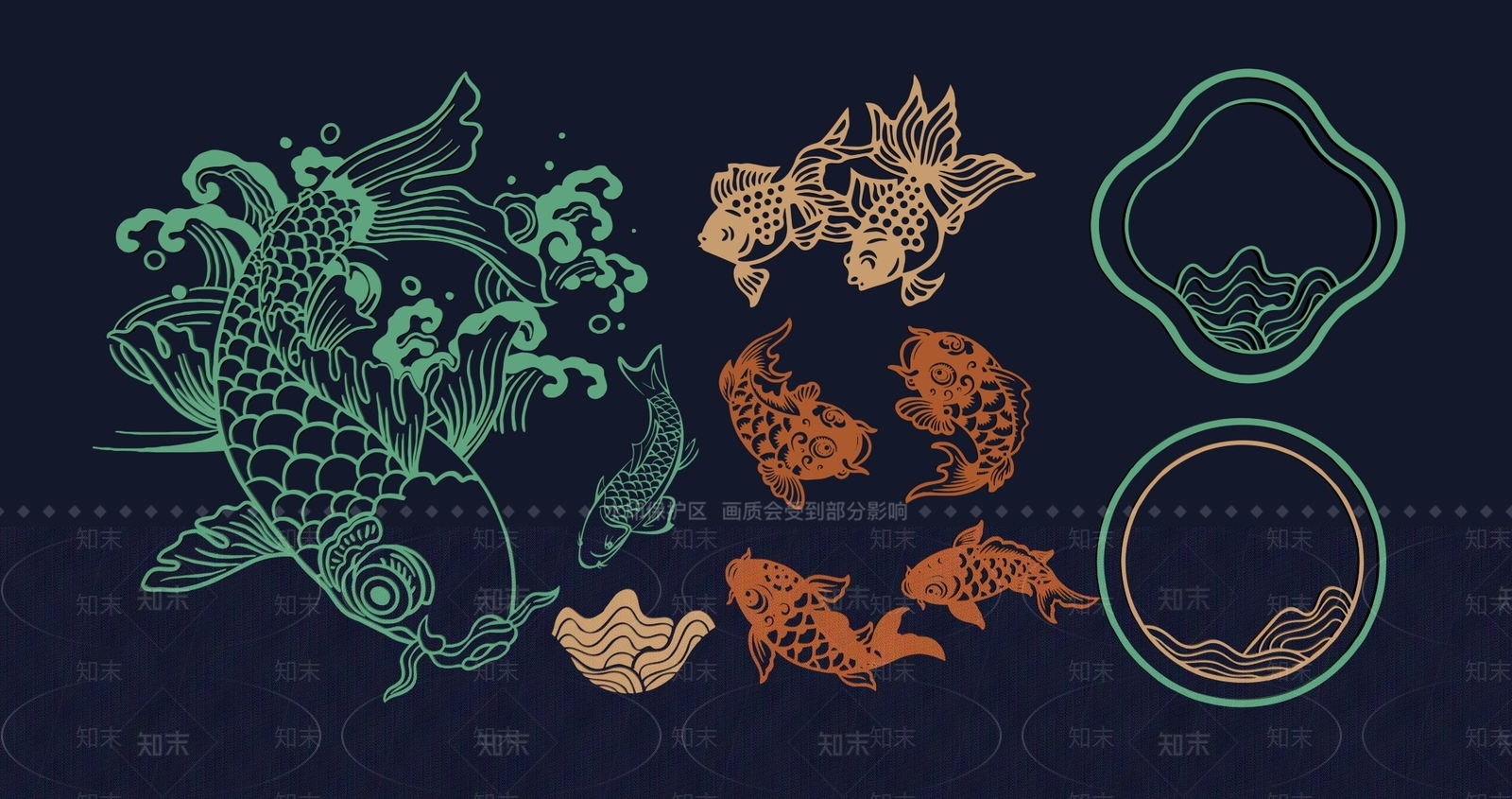 新中式窗花SU模型下载【ID:1150115696】