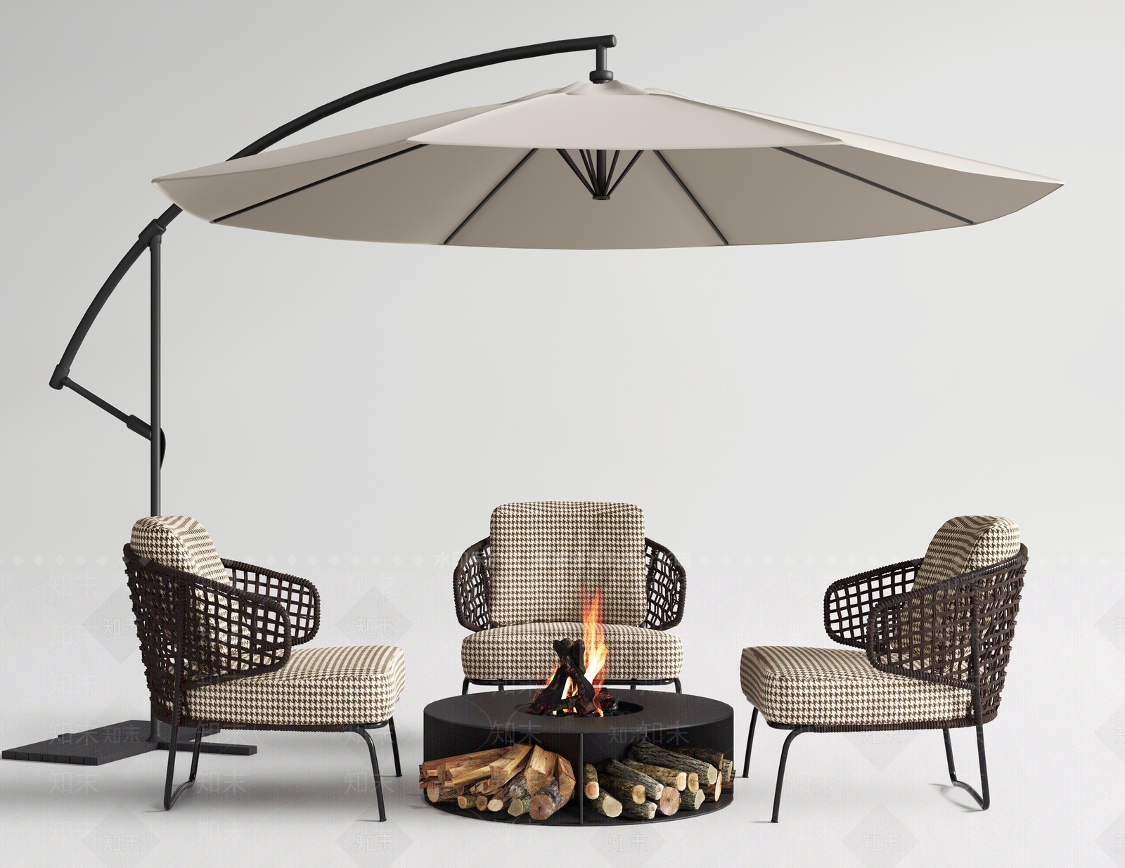 Minotti现代户外椅SU模型下载【ID:1150124855】