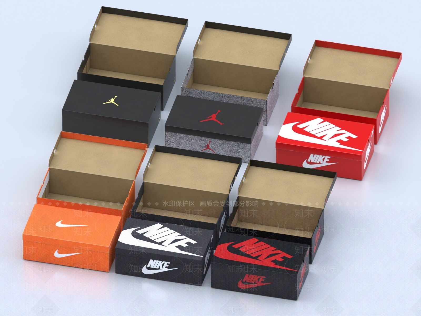 鞋盒3D模型下载【ID:1150131917】