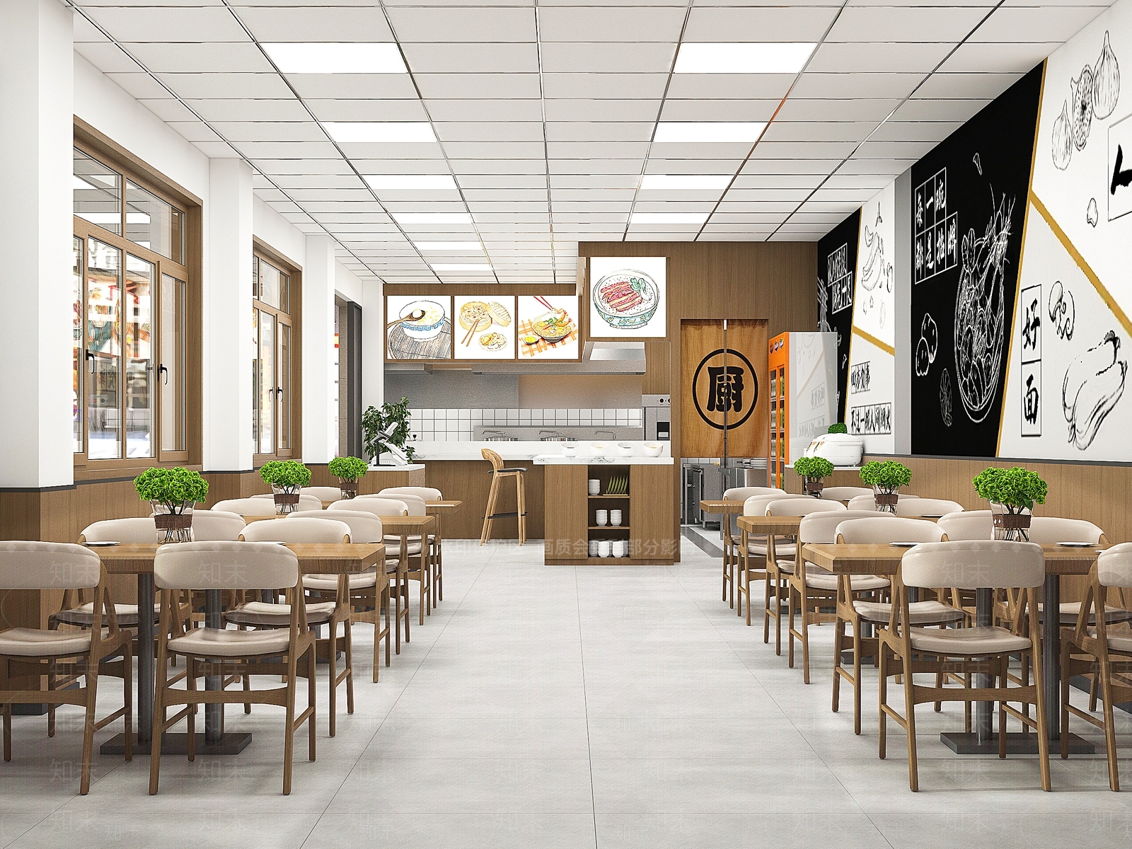 现代早餐店3D模型下载【ID:1150141477】
