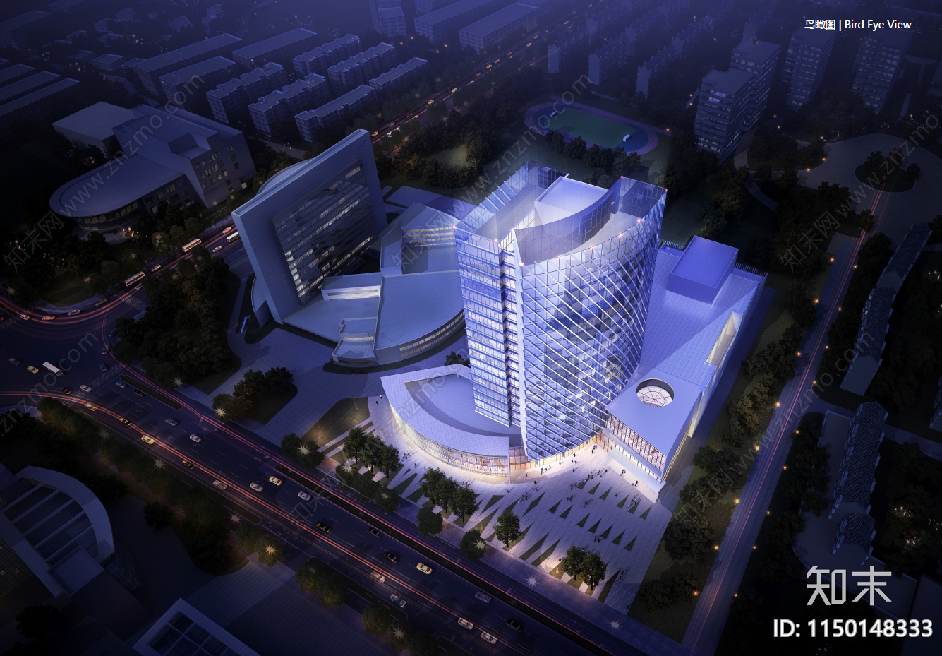 扬州广电数字产业楼建筑施工图下载【ID:1150148333】