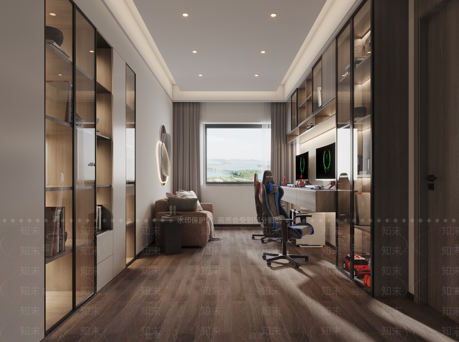 现代电竞房3D模型下载【ID:1150159875】
