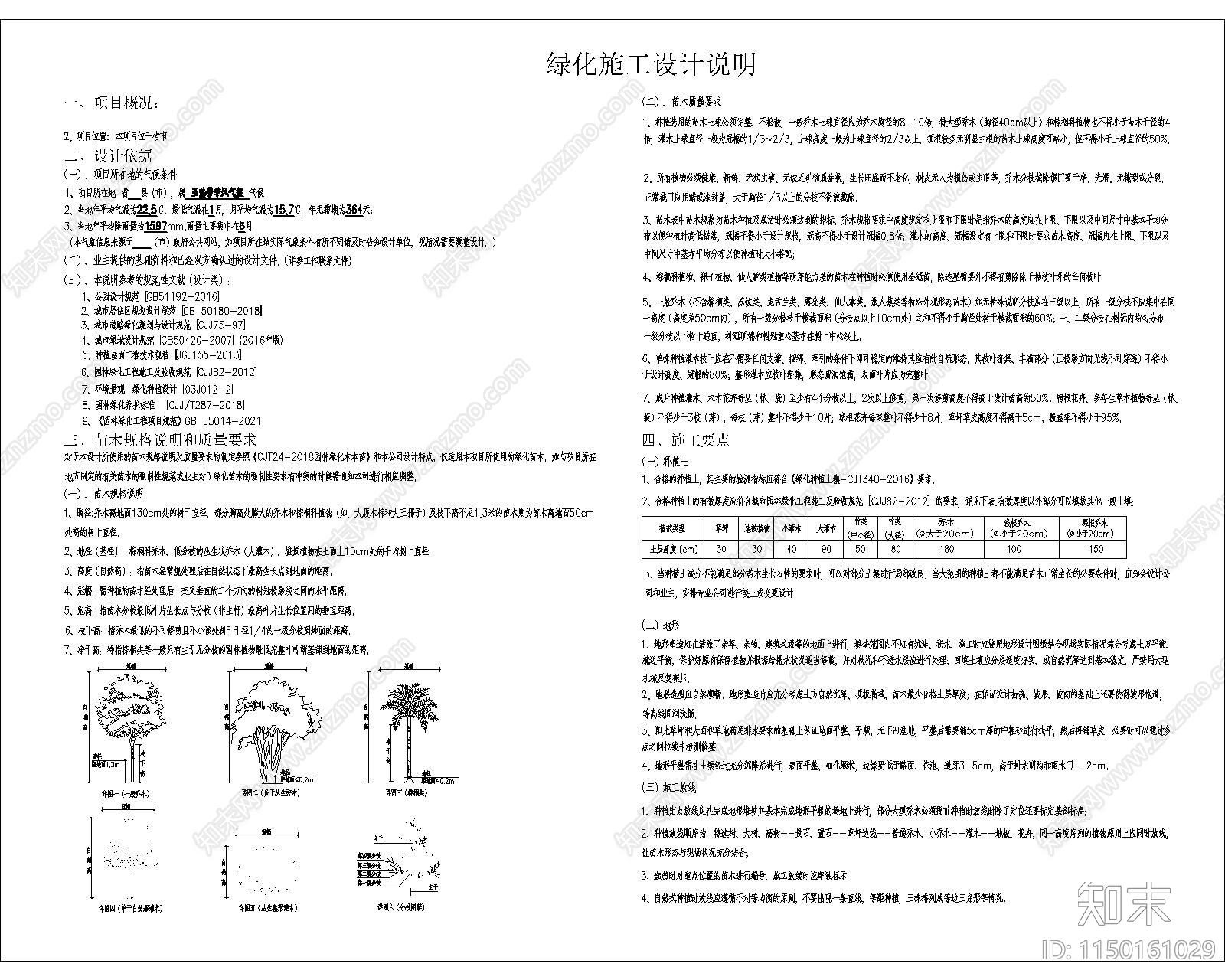 绿化施工cad施工图下载【ID:1150161029】