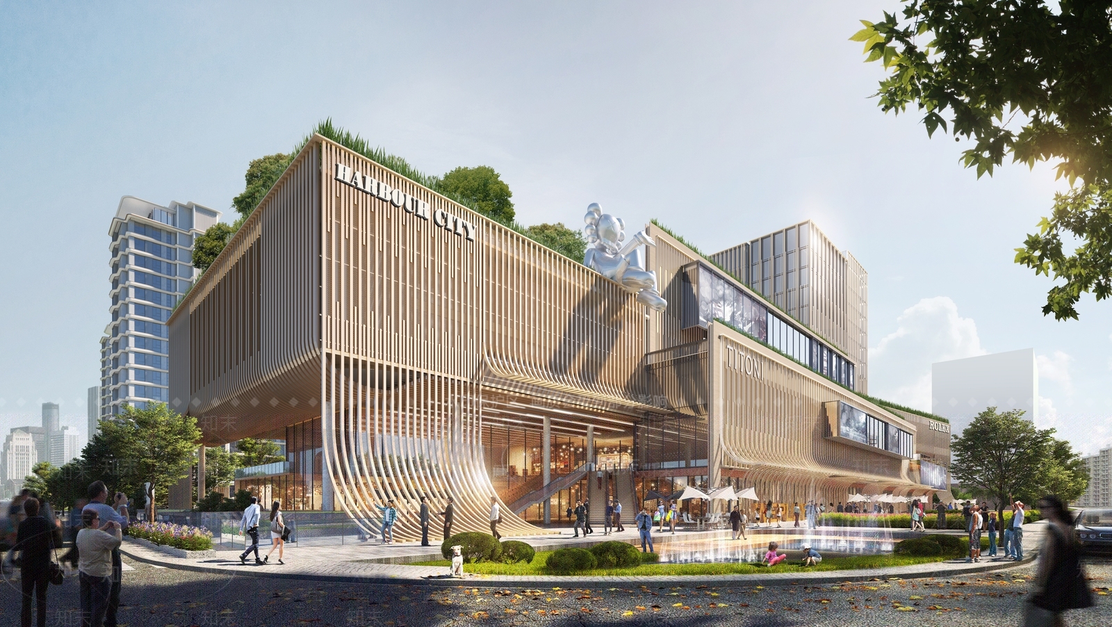 现代商业多层SU模型下载【ID:1150300518】