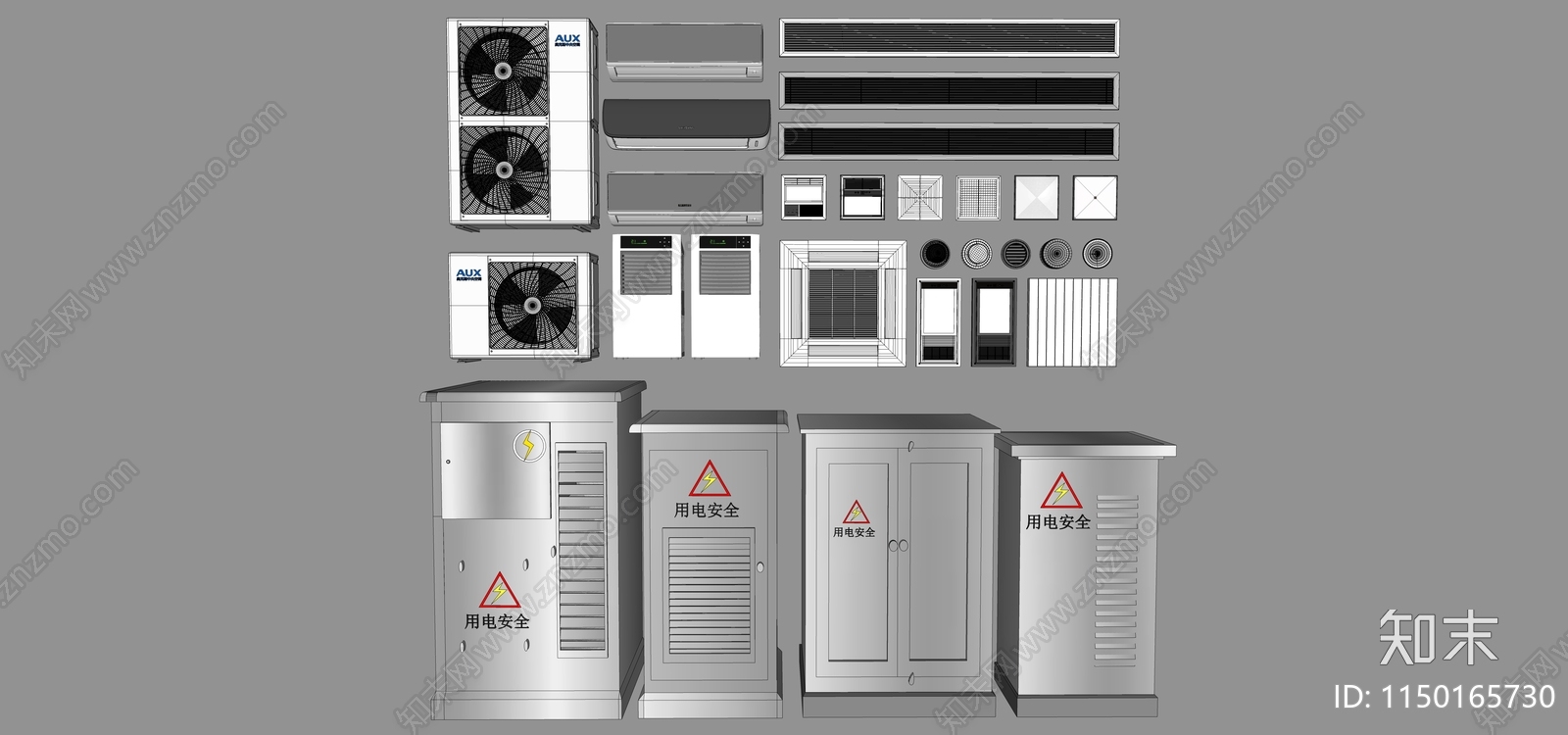 空调机SU模型下载【ID:1150165730】