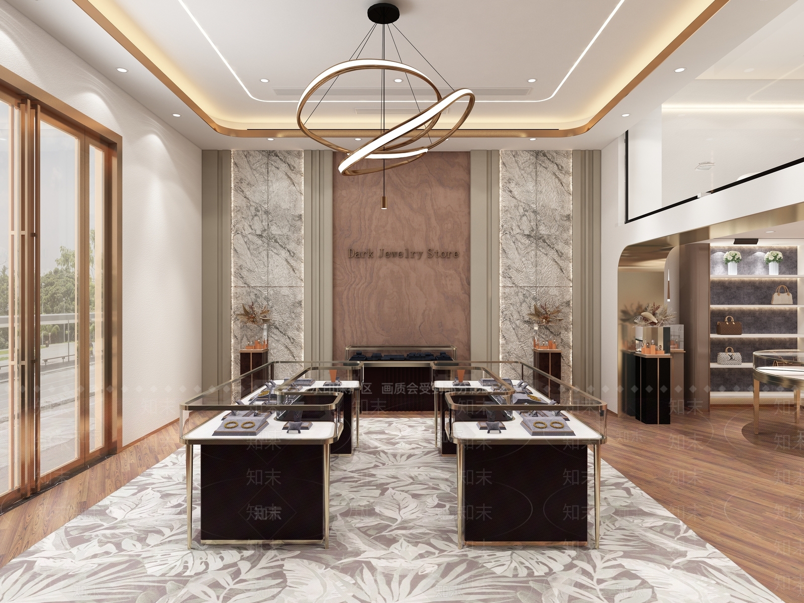 现代轻奢珠宝店3D模型下载【ID:1150171446】
