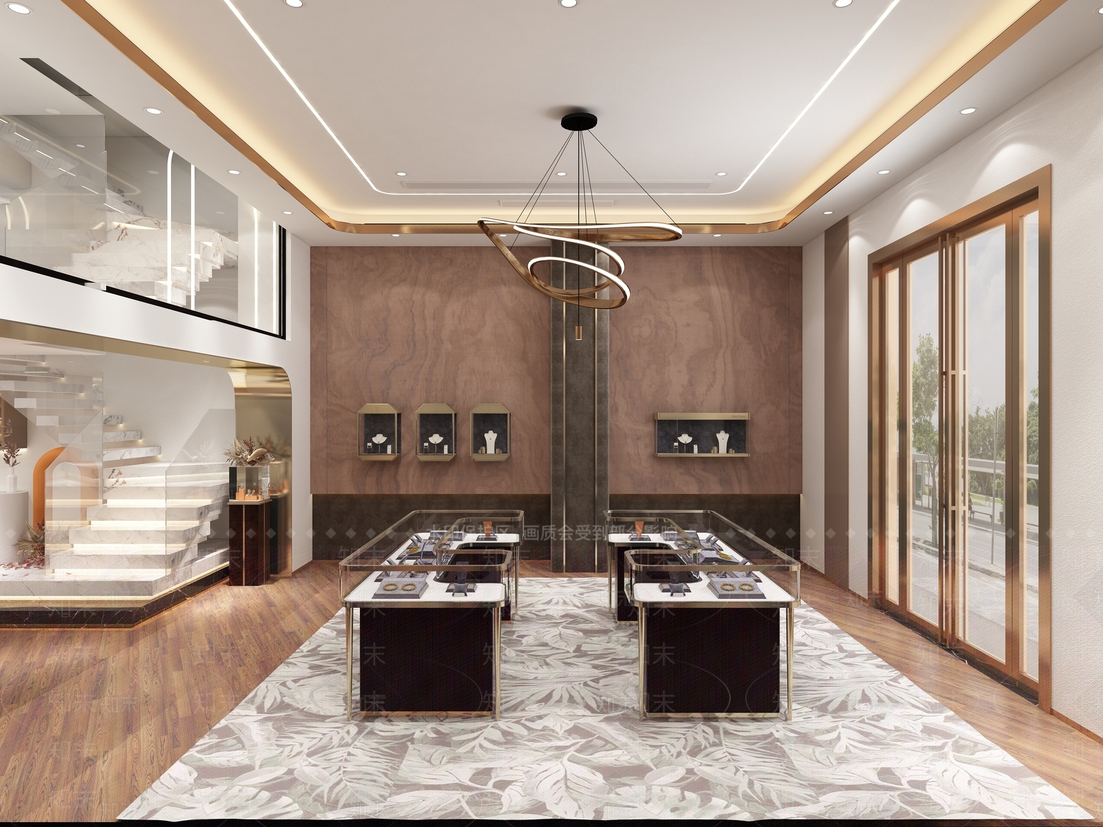 现代轻奢珠宝店3D模型下载【ID:1150171446】