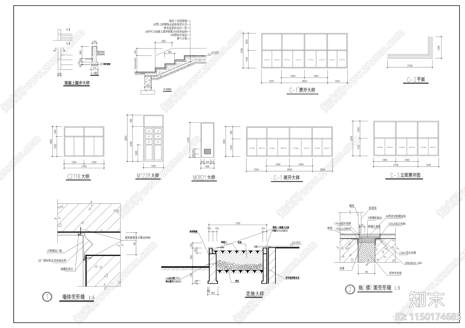 学生宿舍建筑cad施工图下载【ID:1150174685】