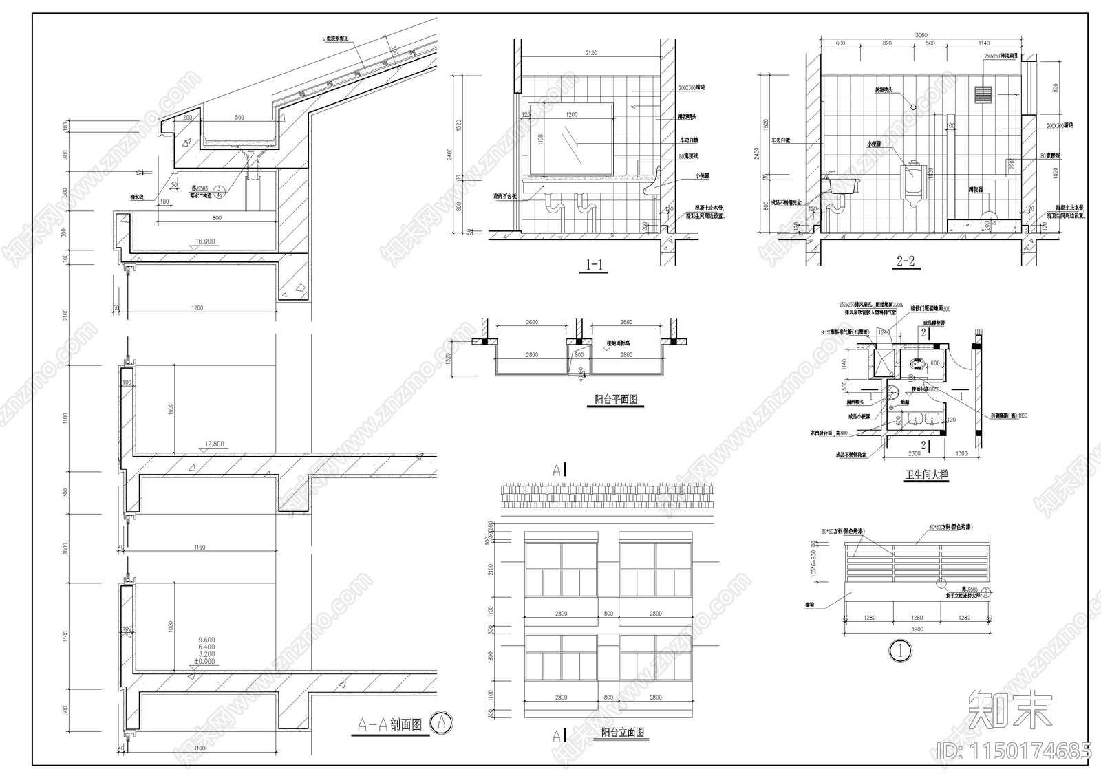 学生宿舍建筑cad施工图下载【ID:1150174685】