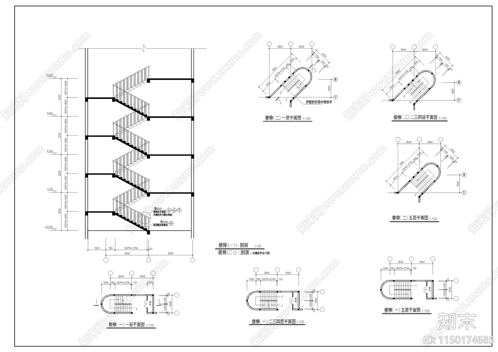 学生宿舍建筑cad施工图下载【ID:1150174685】