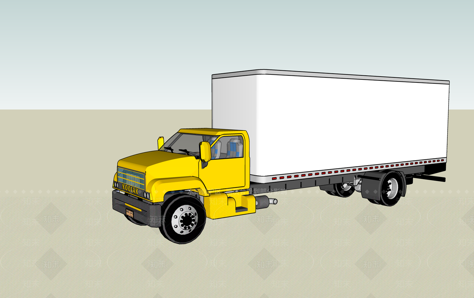 货车SU模型下载【ID:1150176145】