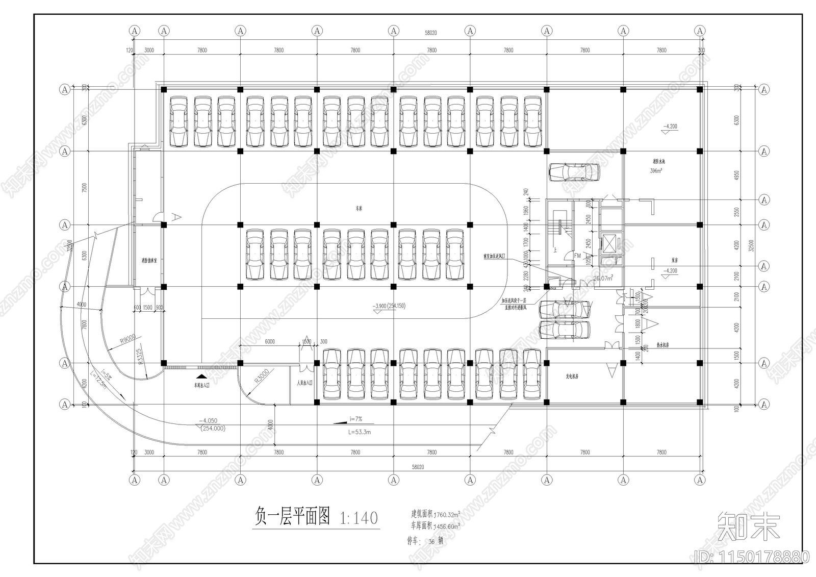 重庆中学教学楼建筑cad施工图下载【ID:1150178880】