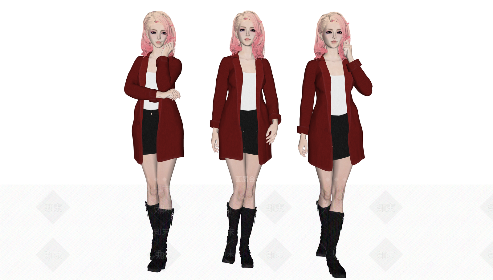 女人SU模型下载【ID:1150179341】