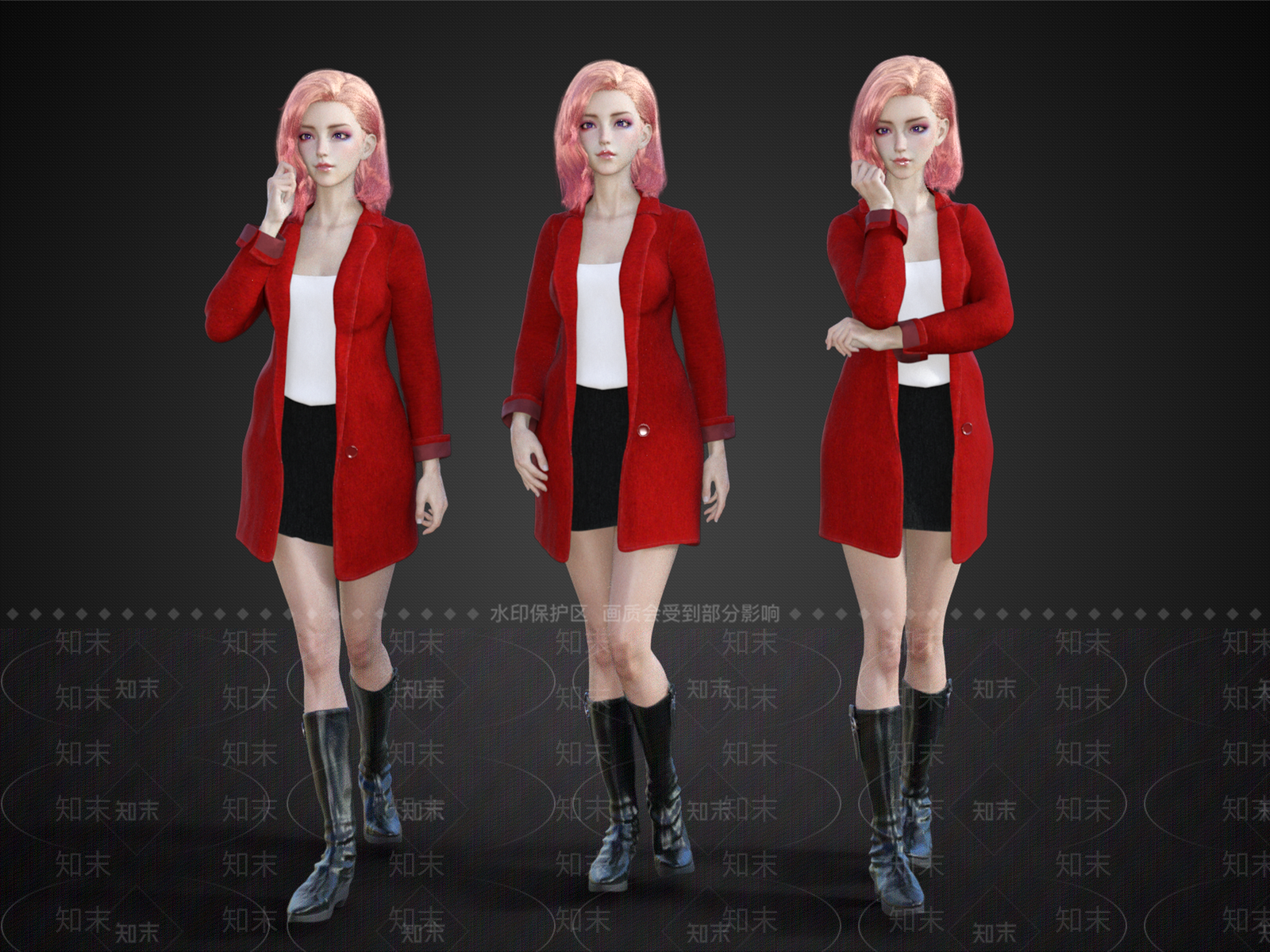 女人SU模型下载【ID:1150179341】