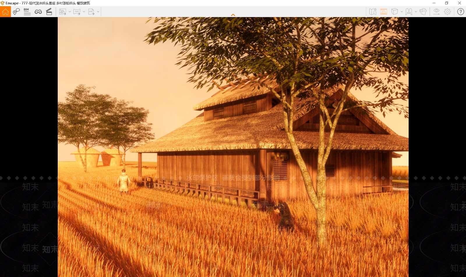 现代乡村公园SU模型下载【ID:1150181926】