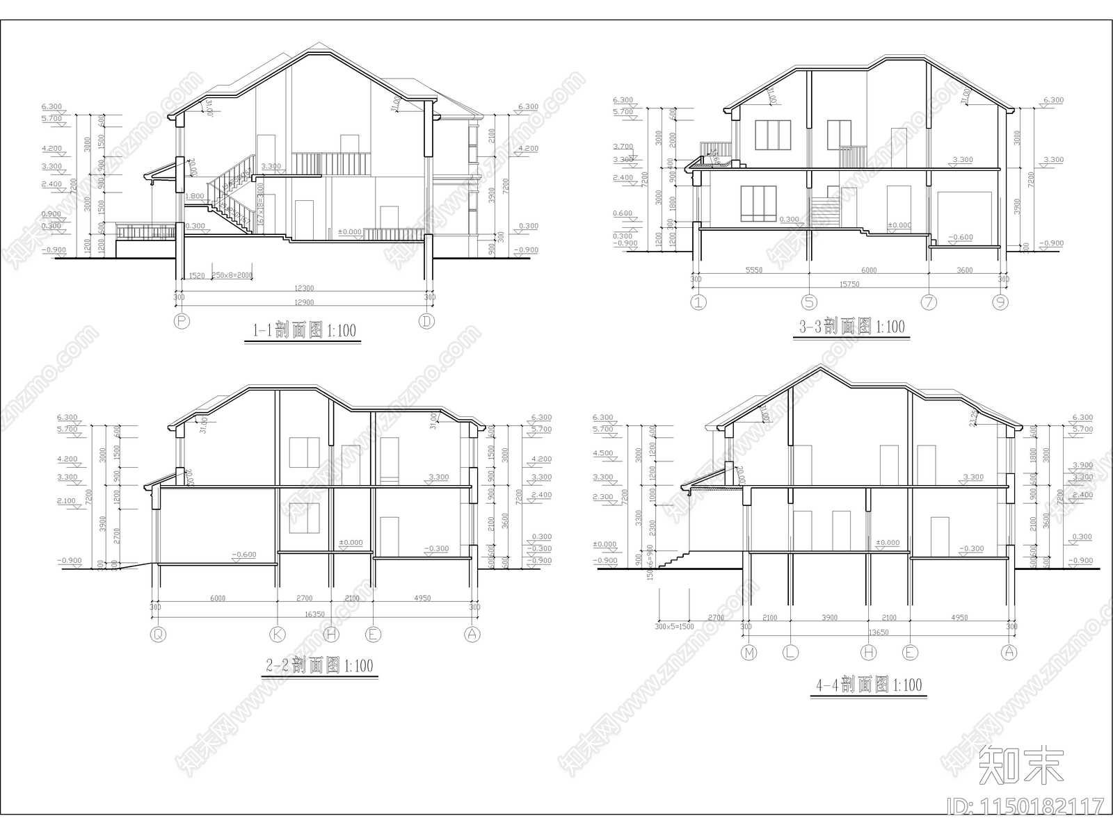 农村自建房建筑cad施工图下载【ID:1150182117】