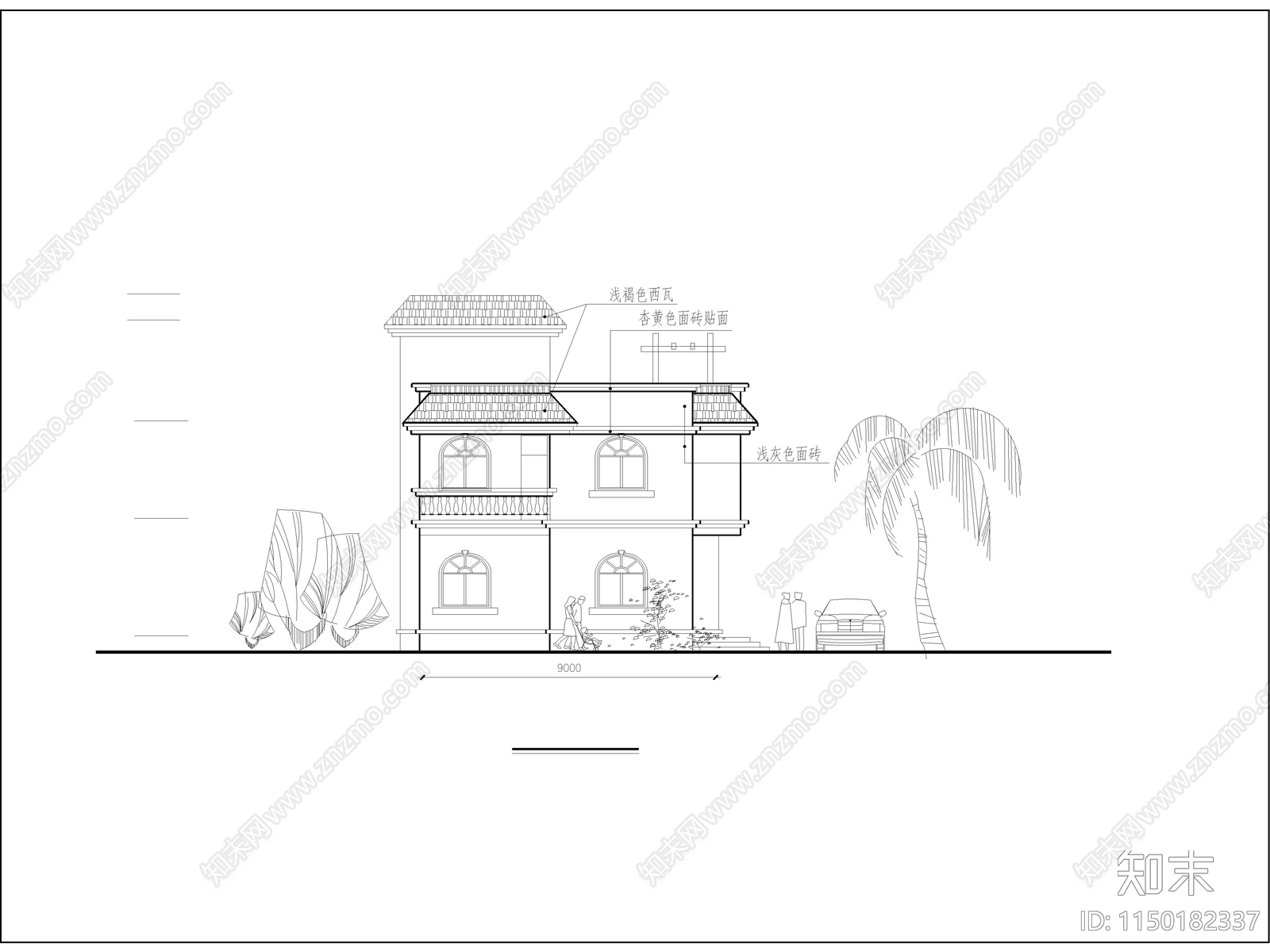 农村自建房建筑cad施工图下载【ID:1150182337】